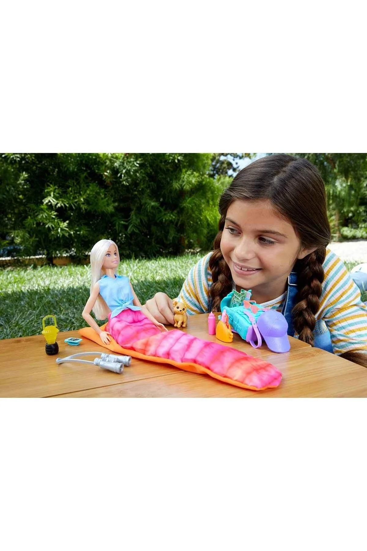 عروسک های اسباب بازی و لوازم جانبی مجموعه باربی می رود کمپینگ HDF73 محصول دارای مجوز Mattel