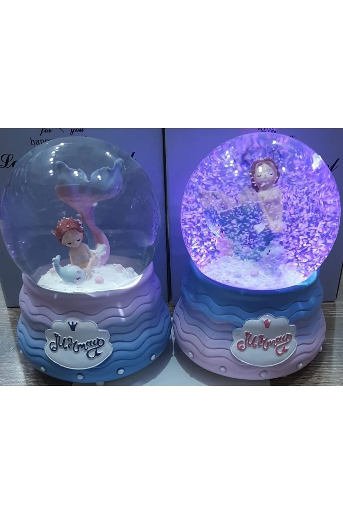 گوی برفی اسپری موزیکال روشن SNOW GLOBE سایز بزرگ از ترکیه Genel Markalar