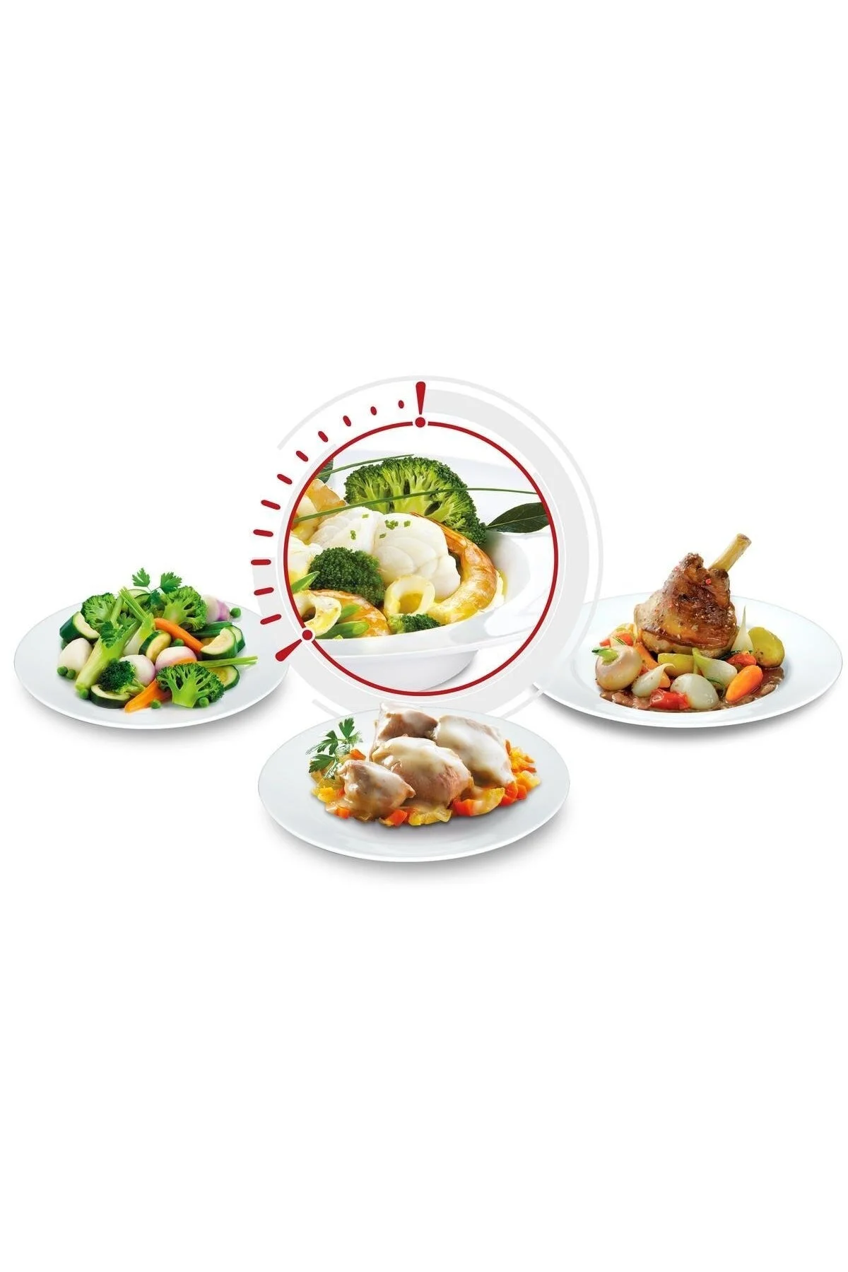 زودپز سفید ست و قابلمه استیل تفال TEFAL