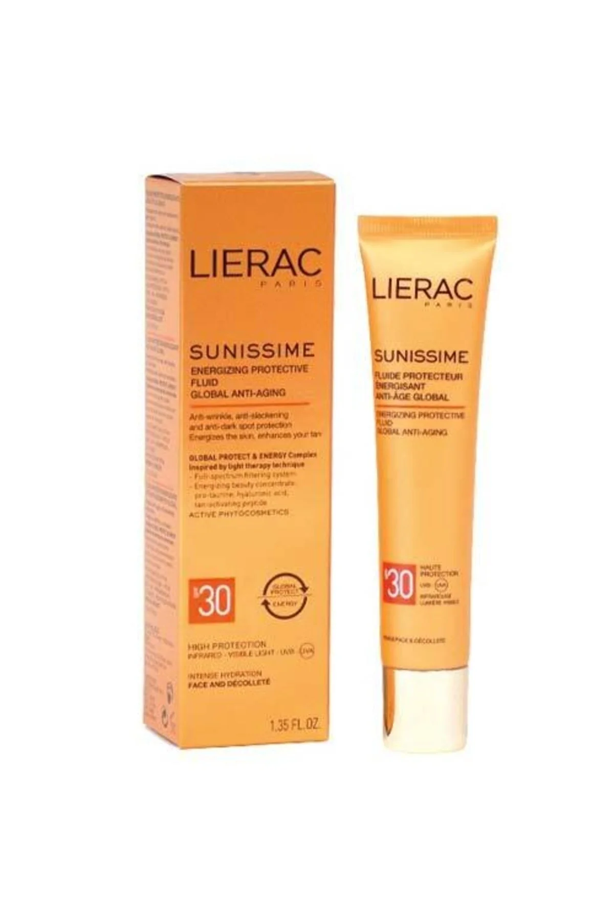 Lierac مایع محافظت کننده انرژی بخش Sunissime با SPF30 40ml