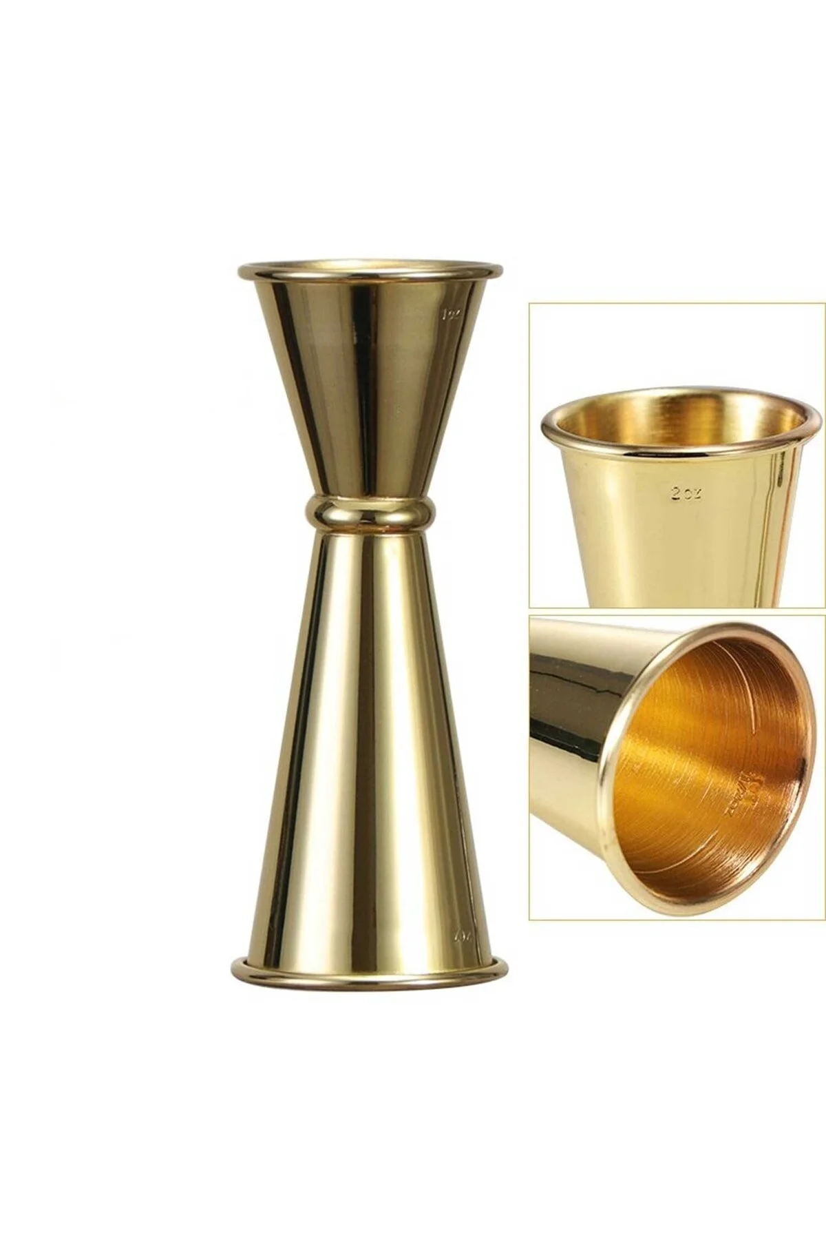 شیکر و ست کوکتل مقیاس جیگر دو طلا 3 6 Cl Eysigo