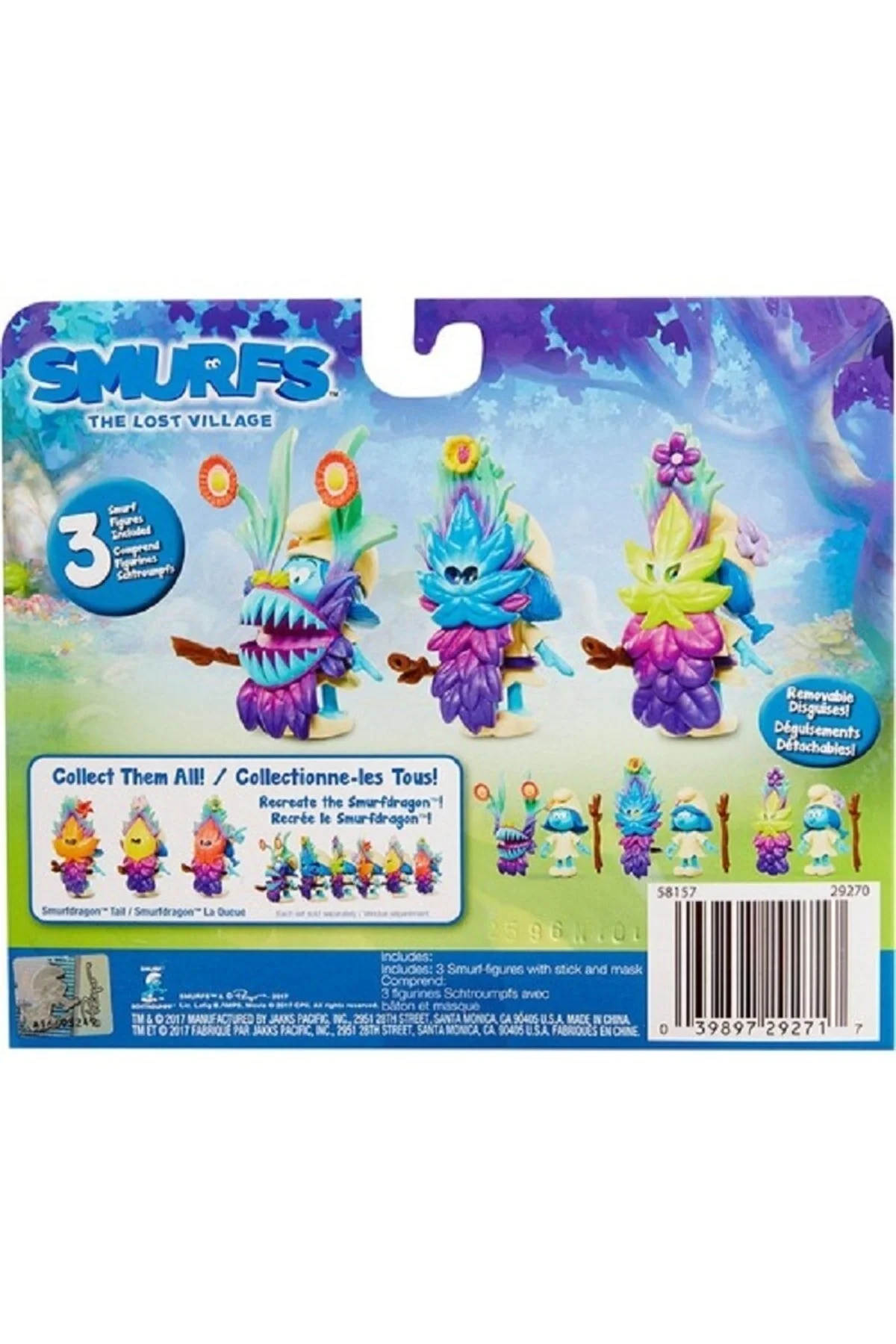 اسباب بازی های فیگور شخصیت SMURFSTORM 3 شکل اورجینال ŞİRİNLER