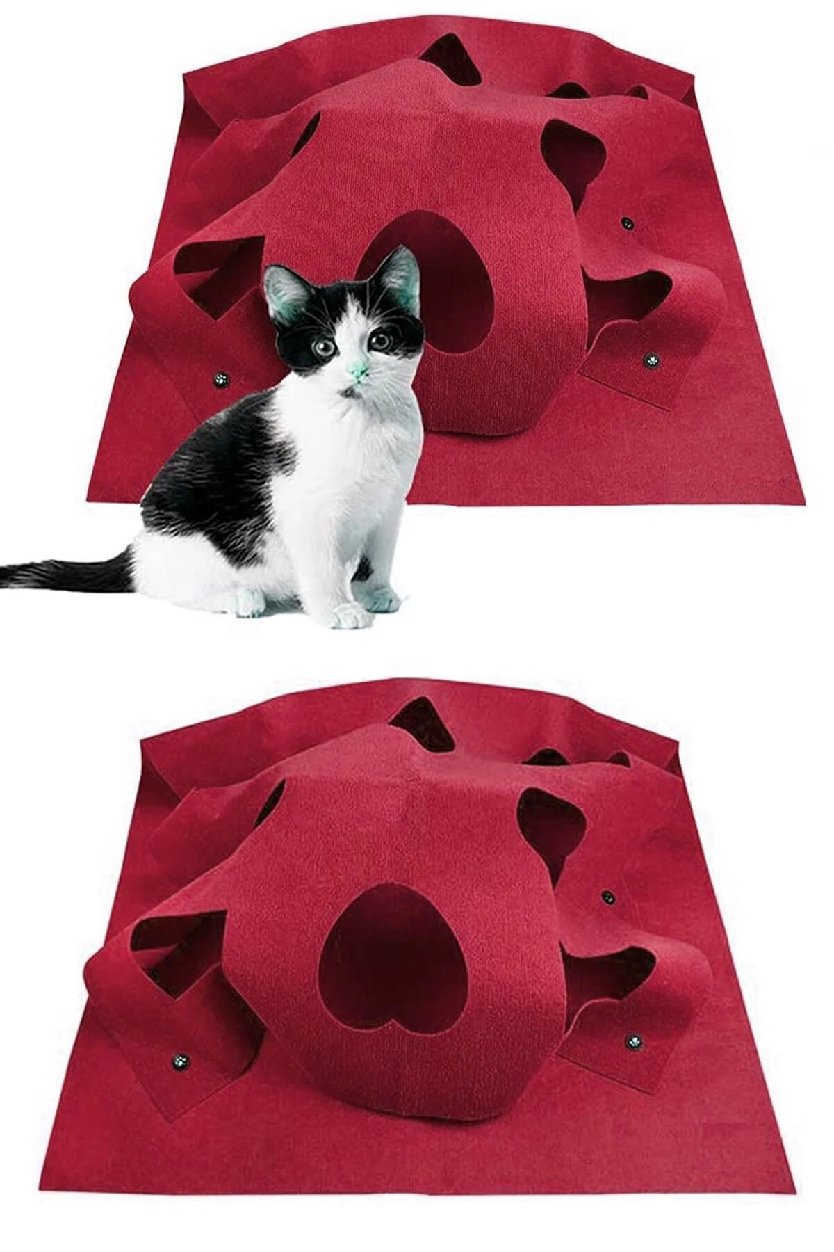 اسباب بازی گربه تختخواب تونل LOCY FUNCTIONAL PET TOY سایز بزرگ UTKU TASARIM