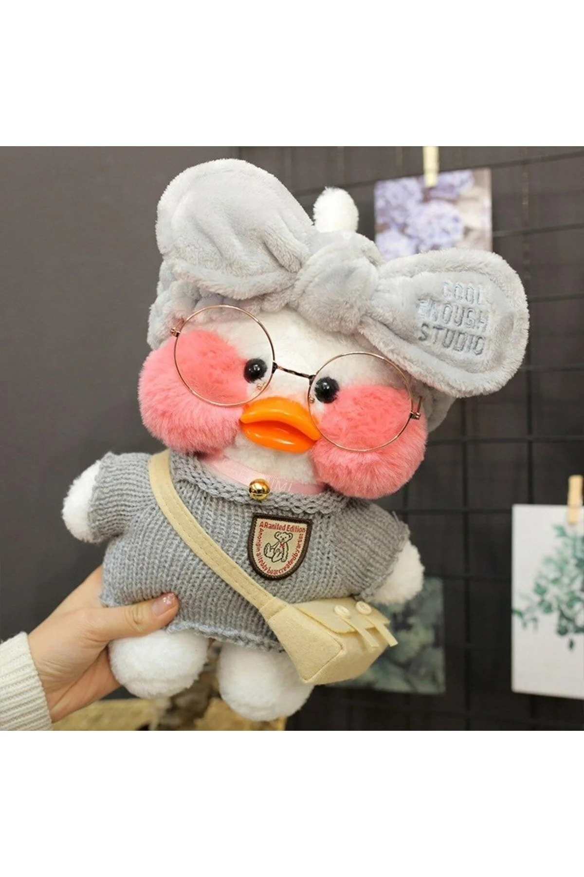 اسباب بازی های پشمی کارتونی KAWAII LALAFANFAN 30CM اردک مخمل دار هدیه تولد Zigver