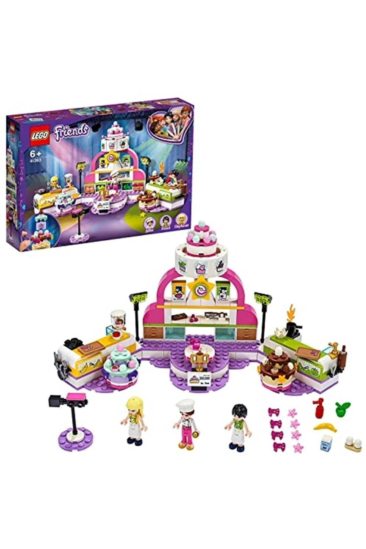 لگو و اسباب بازی های ساخت محور FRIENDS BAKING COMPETITION 41393 ست ساختمانی خلاقانه برای کودکان 361 عدد از ترکیه LEGO