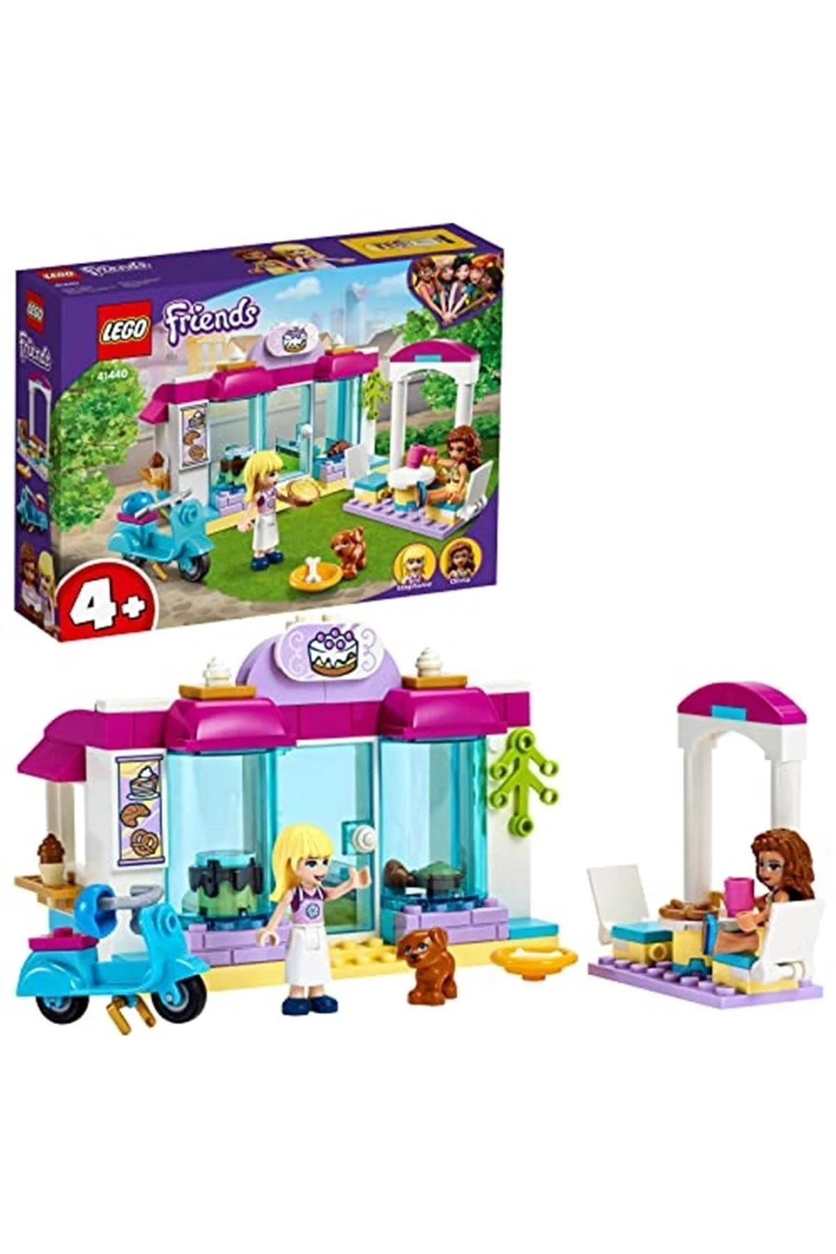 سنج دوستان HEARTLAKE CITY PATISSERIE 41440 مجموعه ساخت و ساز ؛ بازی کودک که دوست دارد آشپزی کند لگو LEGO