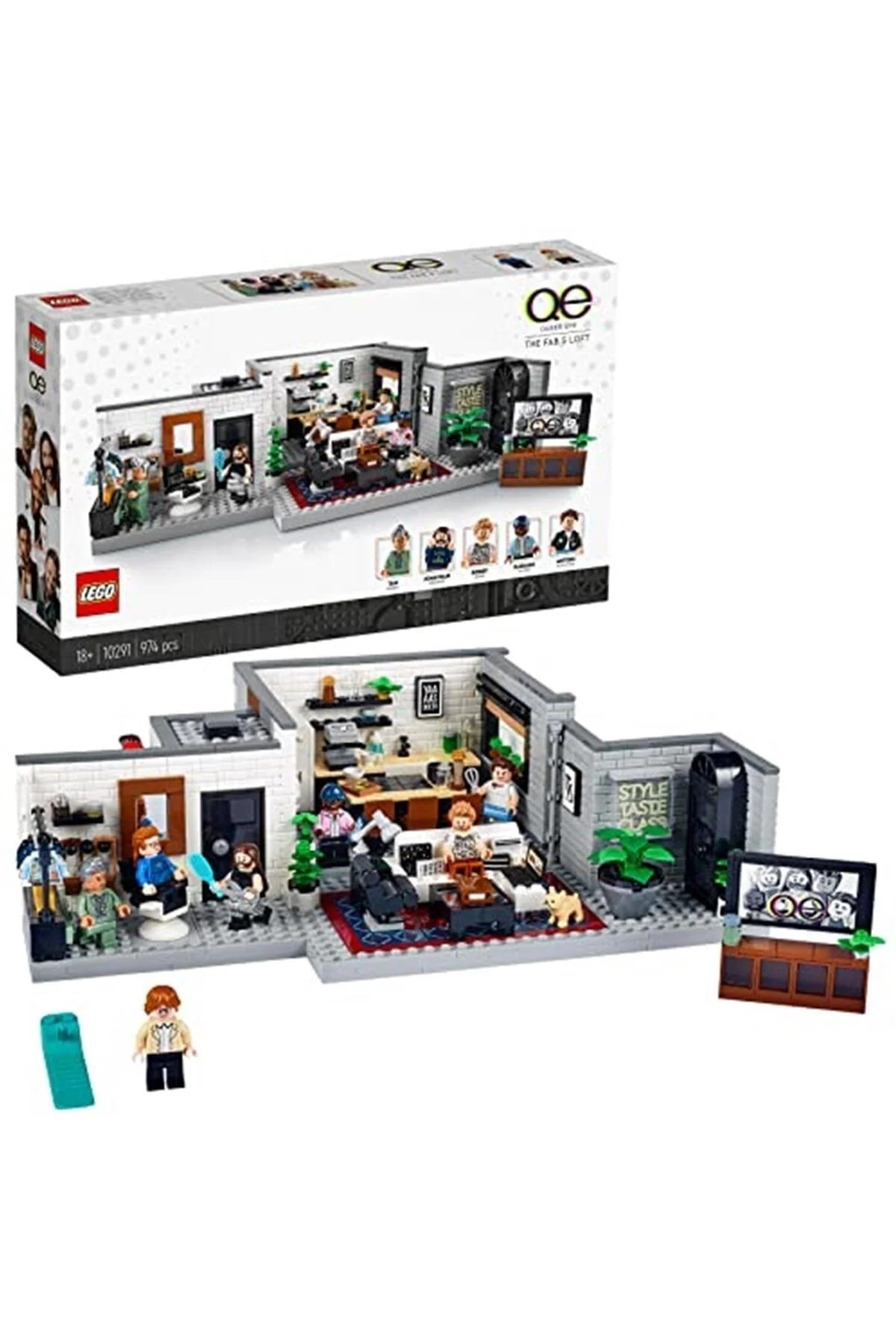 اسباب بازی های آموزشی ® QUEER EYE – FAB 5 PENTHOUSE 10291 CONSTRUCTION SET LOFTS از برنامه تلویزیونی محبوب اورجینال LEGO