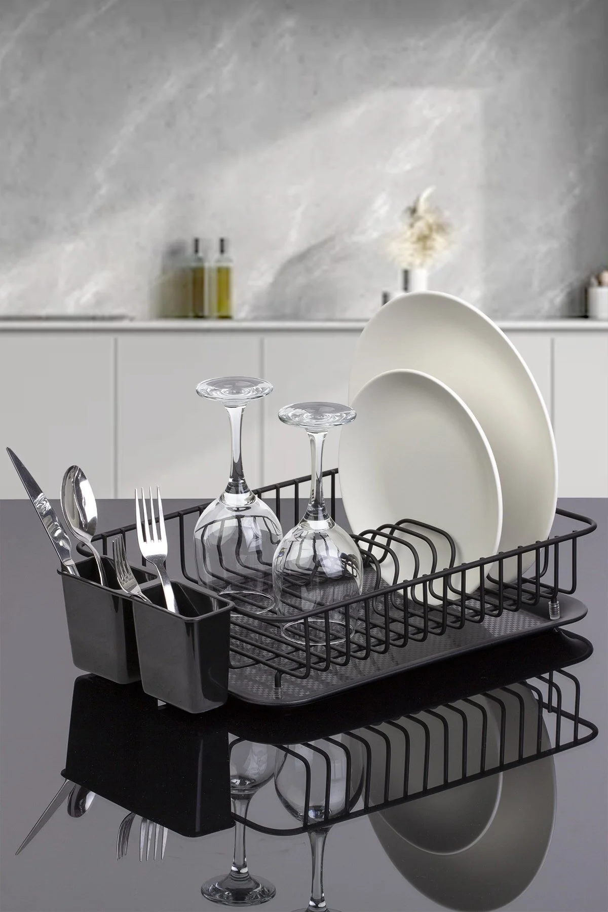 آبچکان ظروف عفونت صفحه مدرن تک فروشگاه سیاه Okyanus Home