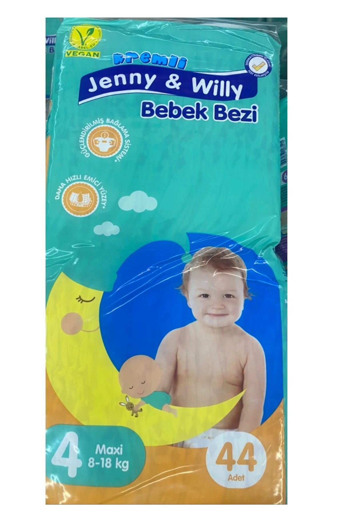 پوشک بچه سایز 4 8 18 کیلوگرم اورجینال Jenny &amp; Willy