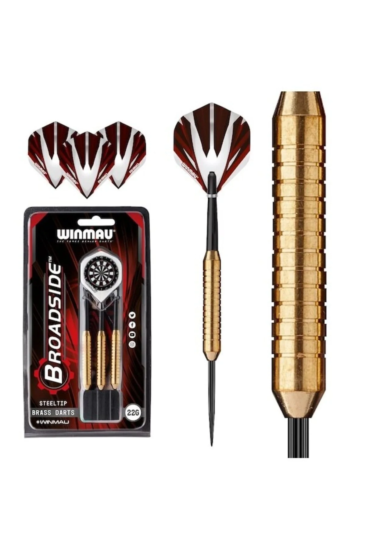 سوزن دارت برنج برنجی BROADSIDE 22 G DART را بخوانید Winmau