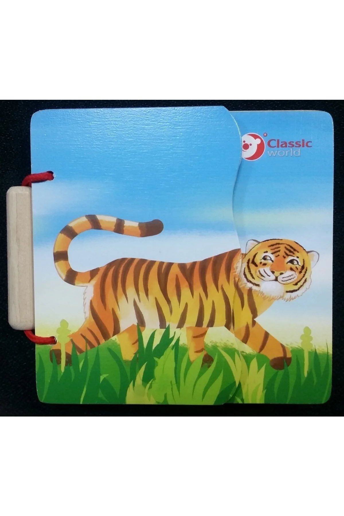 اسباب بازی های چوبی چند رنگ کتاب خانواده حیوانات من Classic World