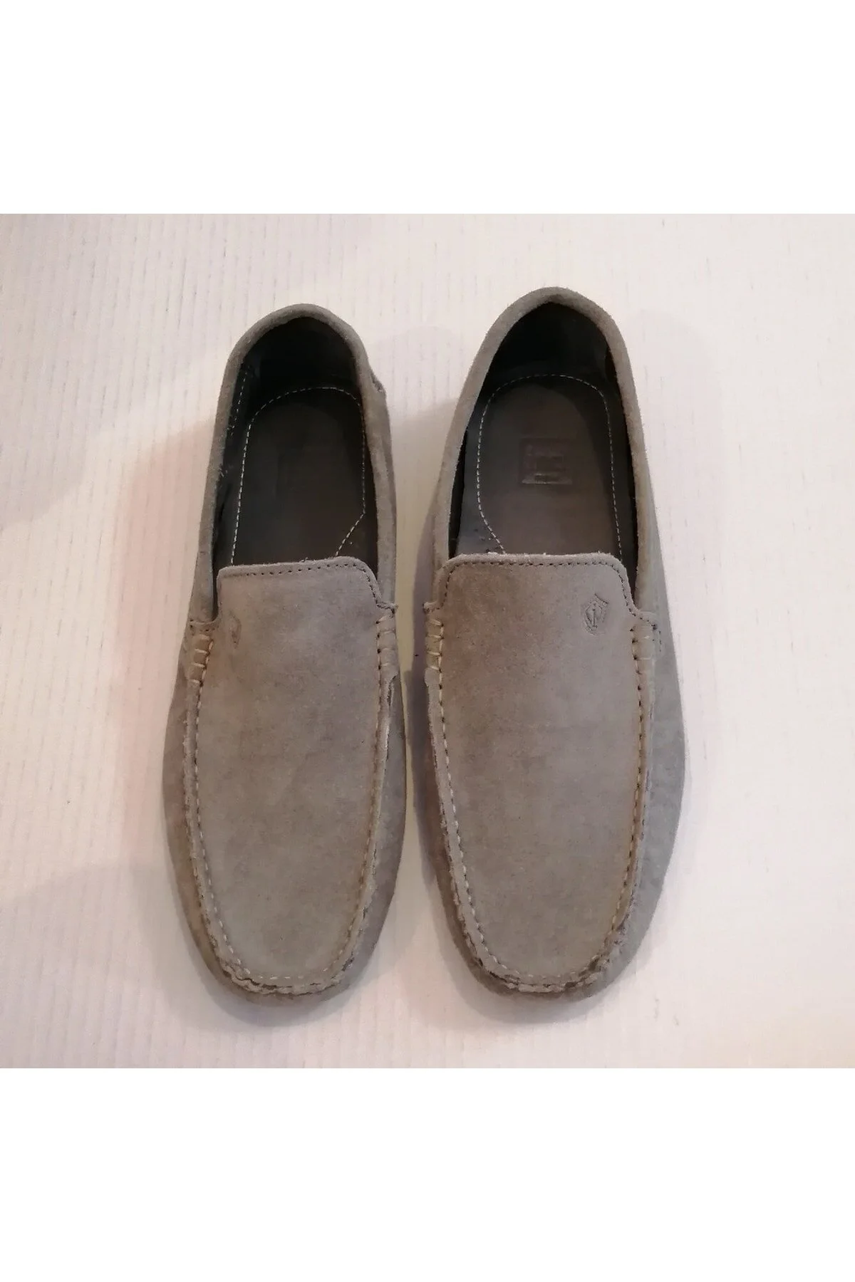 لوفر خاکستری مردانه و زنانه یونیسکس green juede grey sewing soft kramp loost loafer soesh İnci