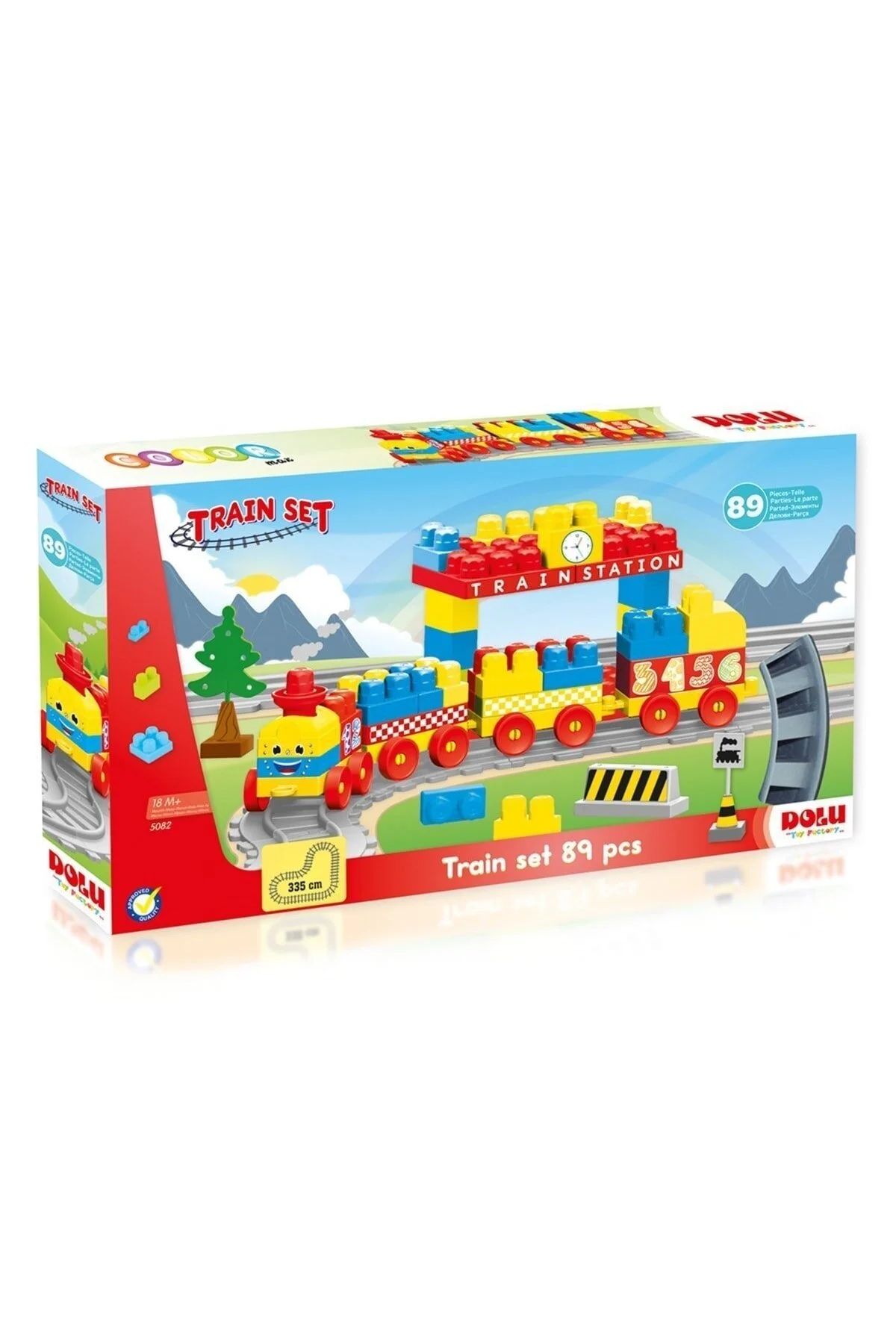 لگو و اسباب بازی های ساخت محور برند: 5082 HAIL TRAIN ROAD SET BUILDING BLOCKS 89 PIECES از ترکیه DOLU OYUNCAK