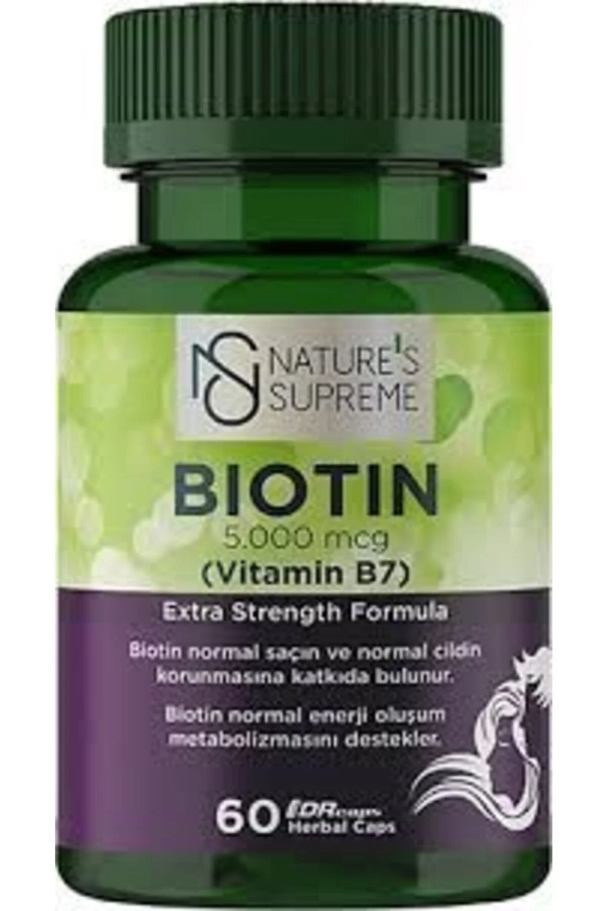 ویتامین مردانه و زنانه کپسول BIOTIN 5000 MCG 60 Natures Supreme
