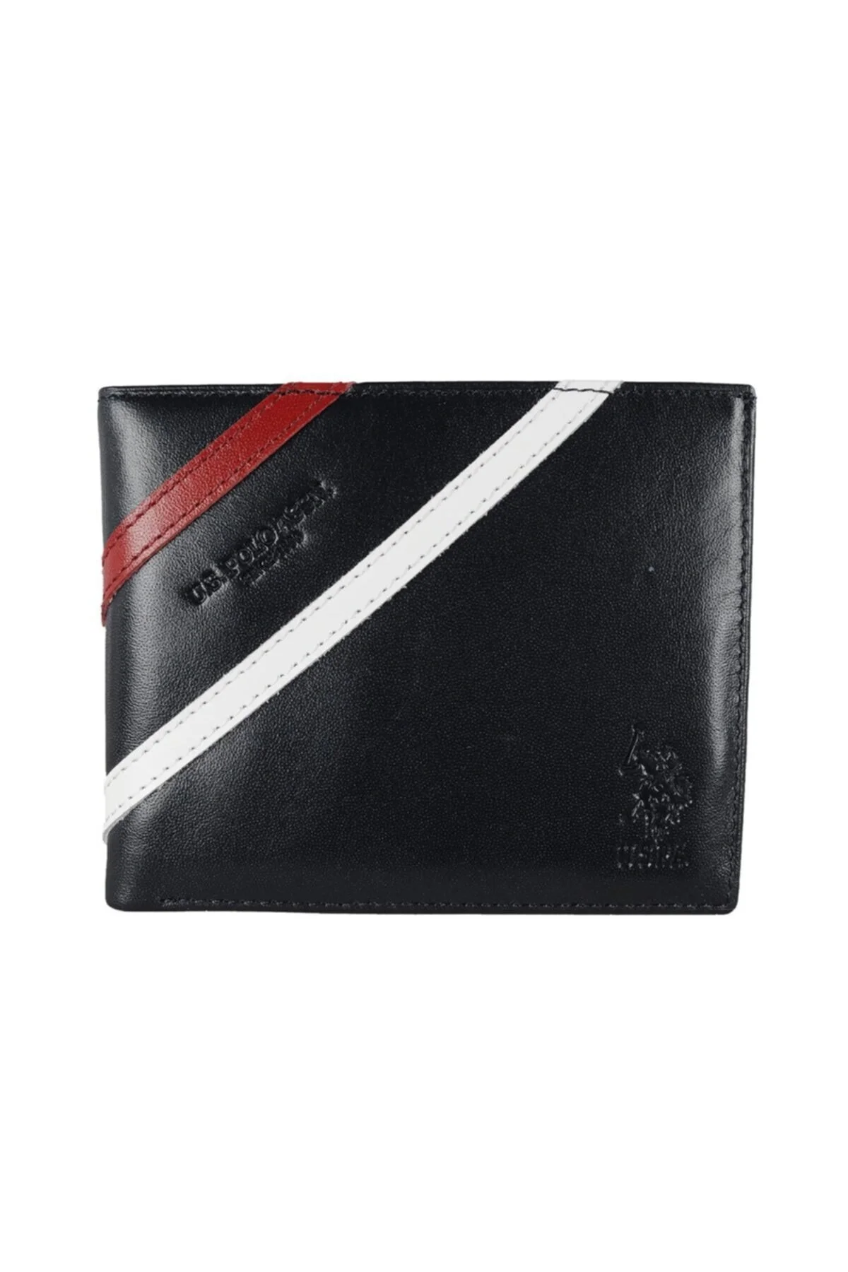 کیف پول مردانه چرمی لاجوردی U.S. Polo Assn.