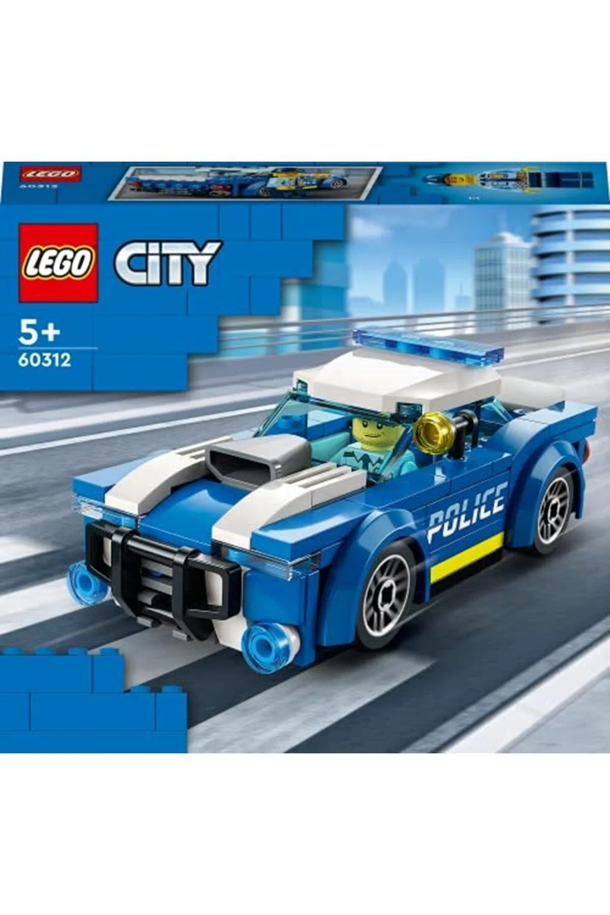 اسباب بازی های آموزشی ® CITY POLICE CAR 60312 مجموعه ساخت طراحی شده برای کودکان 5 سال و بالاتر 94 PA اورجینال LEGO