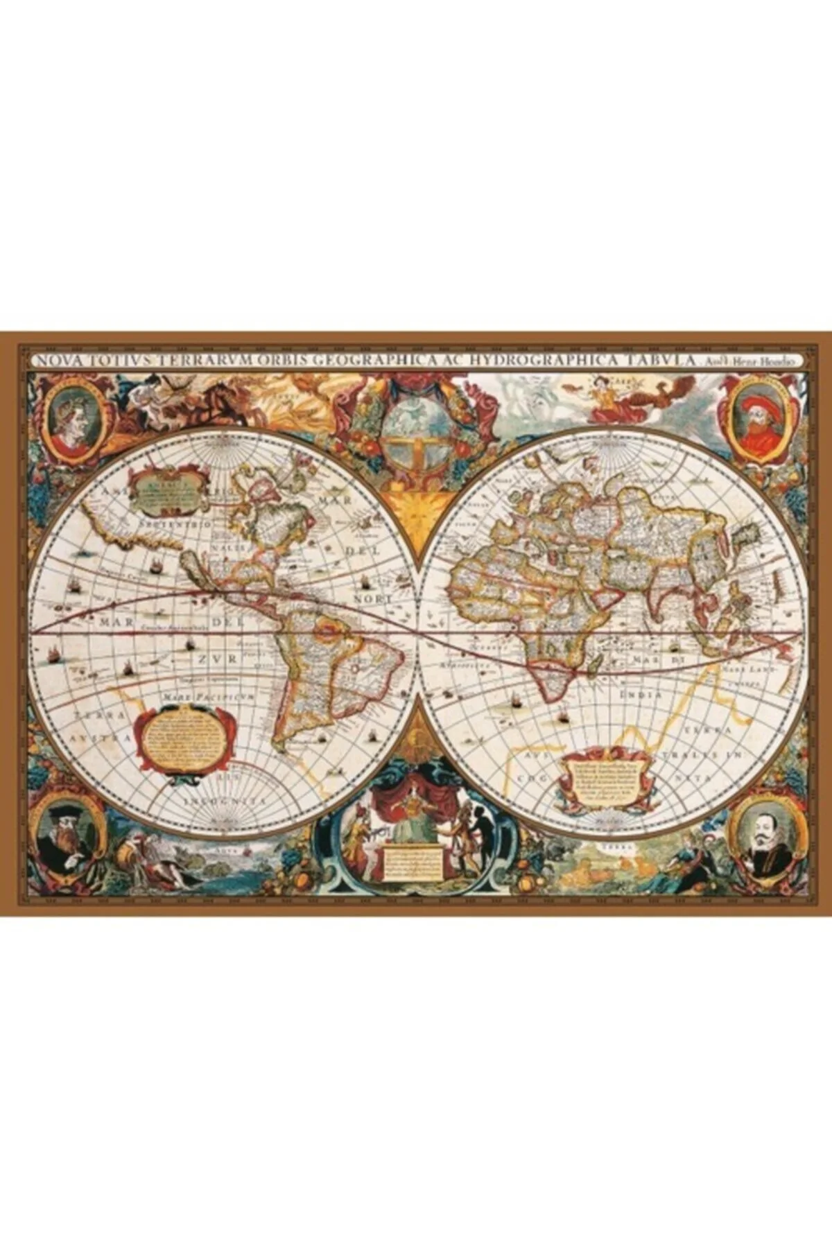 پازل اره منبت کاری مویی 2000 PIECES 17TH CENTRUY WORLD MAP Ks Games