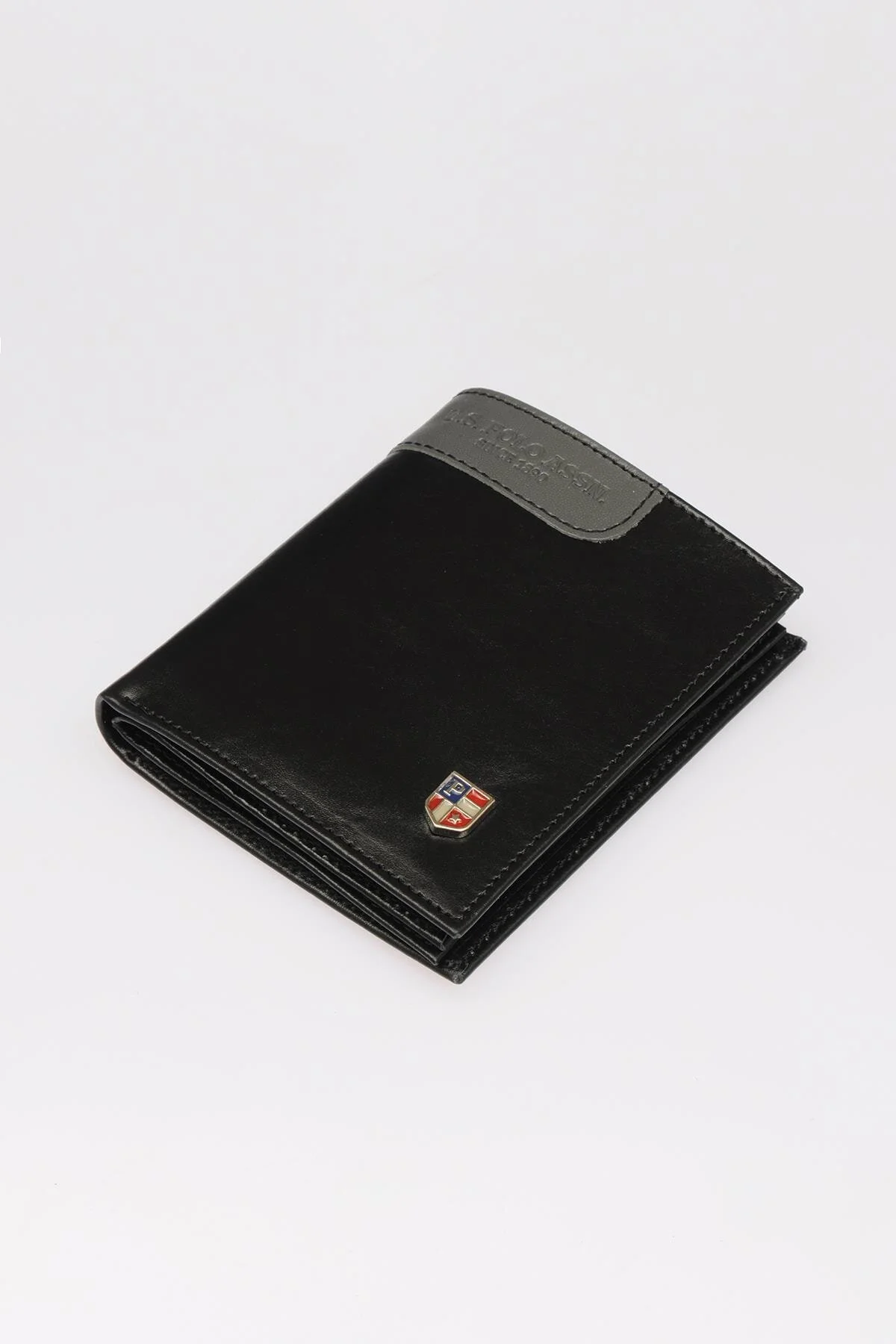 کیف پول مردانه چرمی مشکی U.S. Polo Assn.