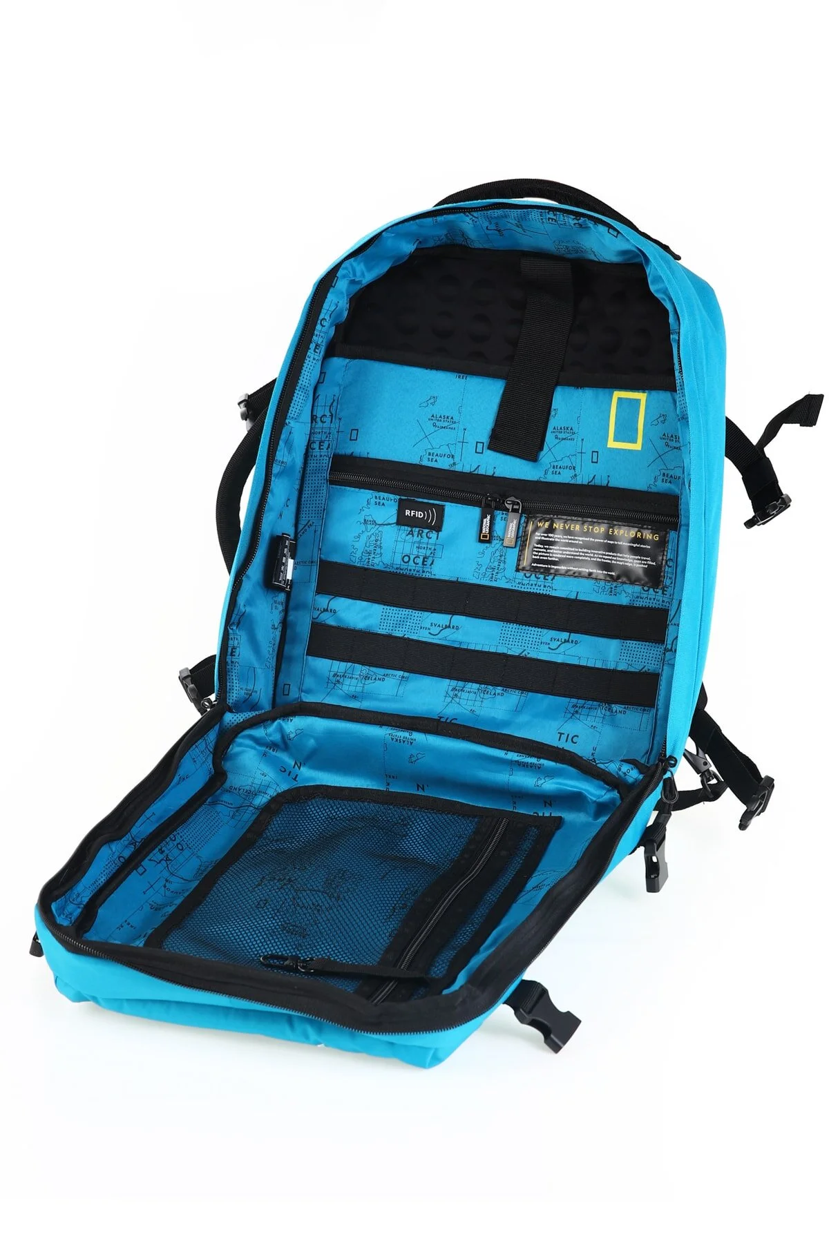 چمدان و ساک آبی مردانه زنانه کوله پشتی مسافرتی Oil N20906 National Geographic