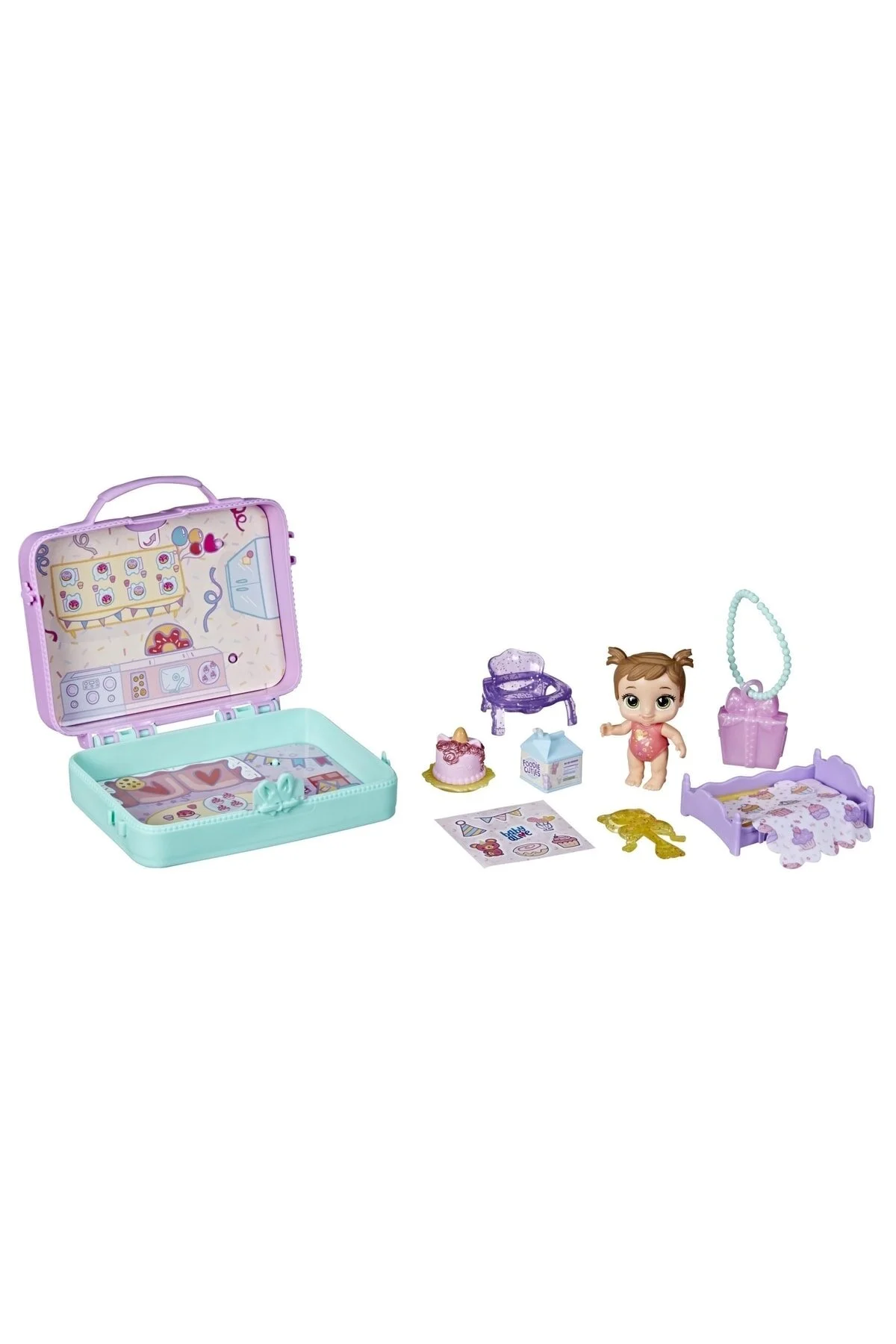 ست های بازی خانگی و آشپزخانه Baby Alive Foodie Cuties کیف غافلگیر کننده F3551 محصول دارای مجوز  Hasbro