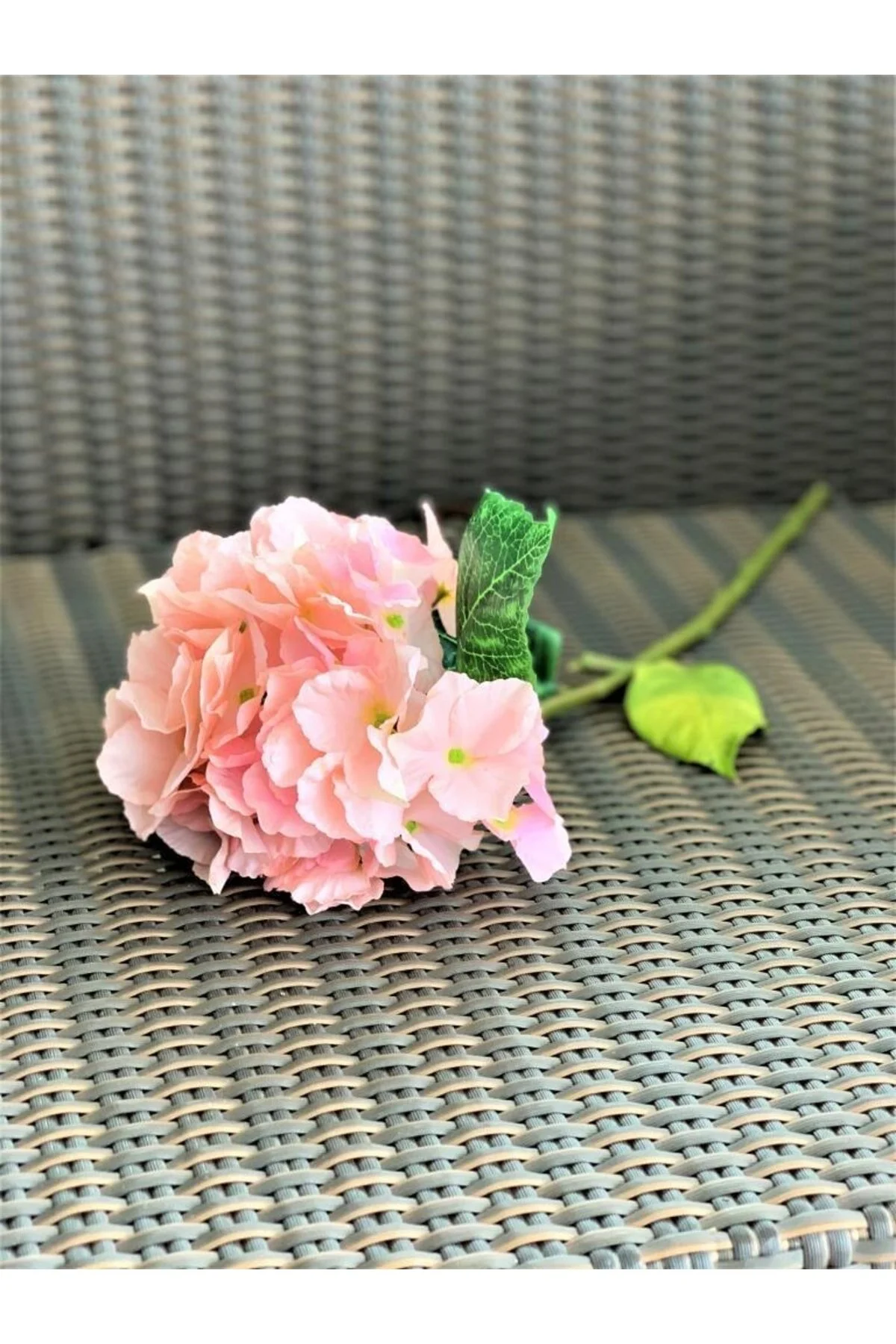 گل مصنوعی و خشک صورتی Uh 009 شاخه هیدرنگای Lucky Art