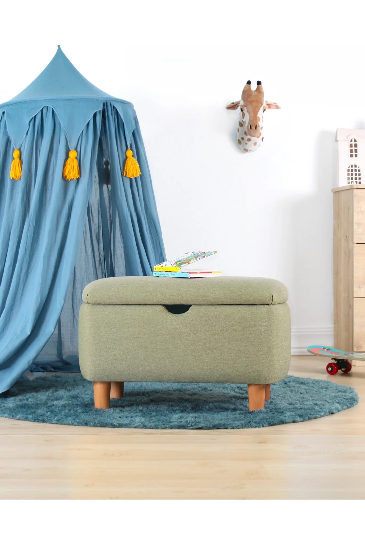 صندلی و مبل اتاق نوزاد YOMME KIDS CRAFT PUFF GREEN Lorence Home