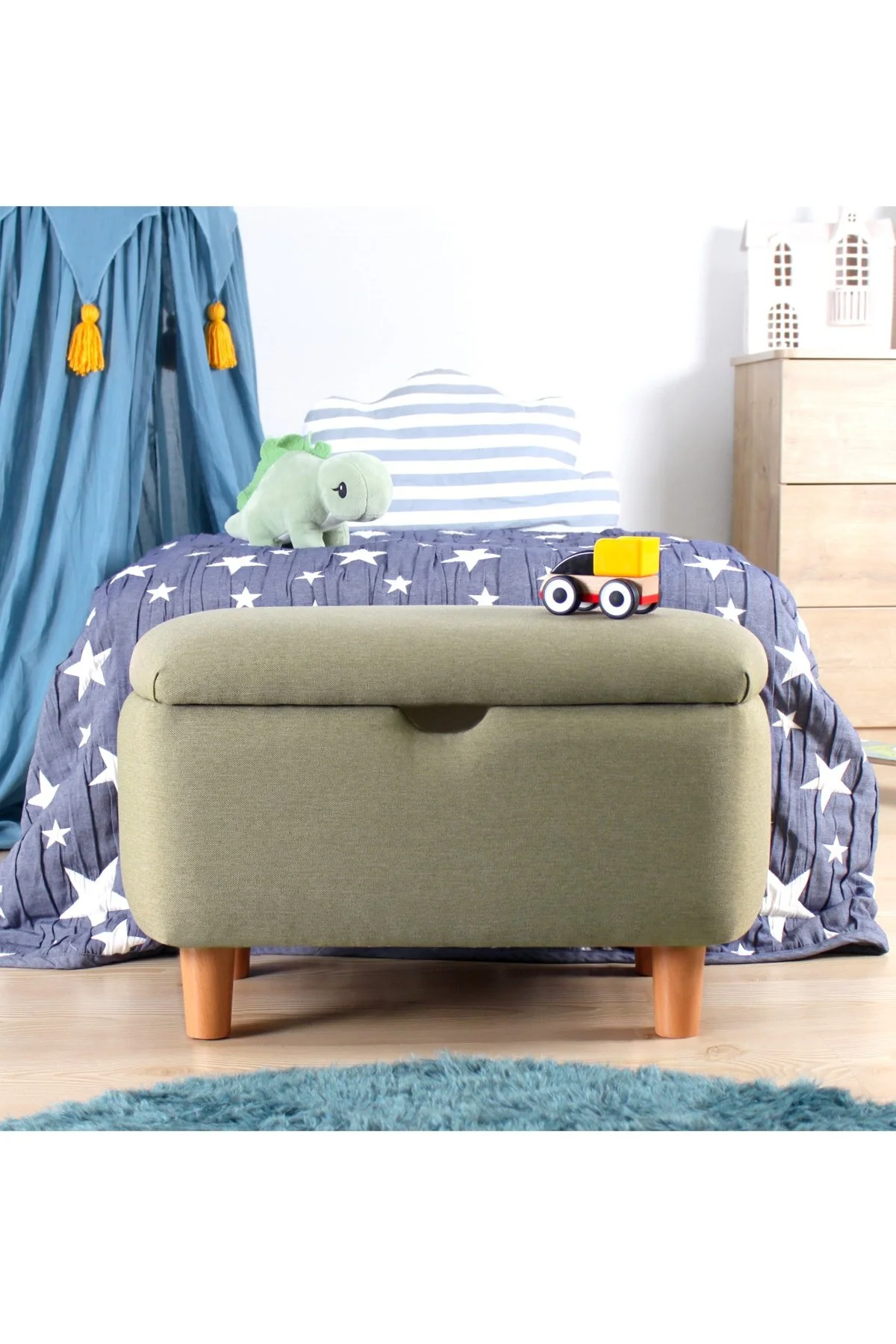 صندلی و مبل اتاق نوزاد YOMME KIDS CRAFT PUFF GREEN Lorence Home