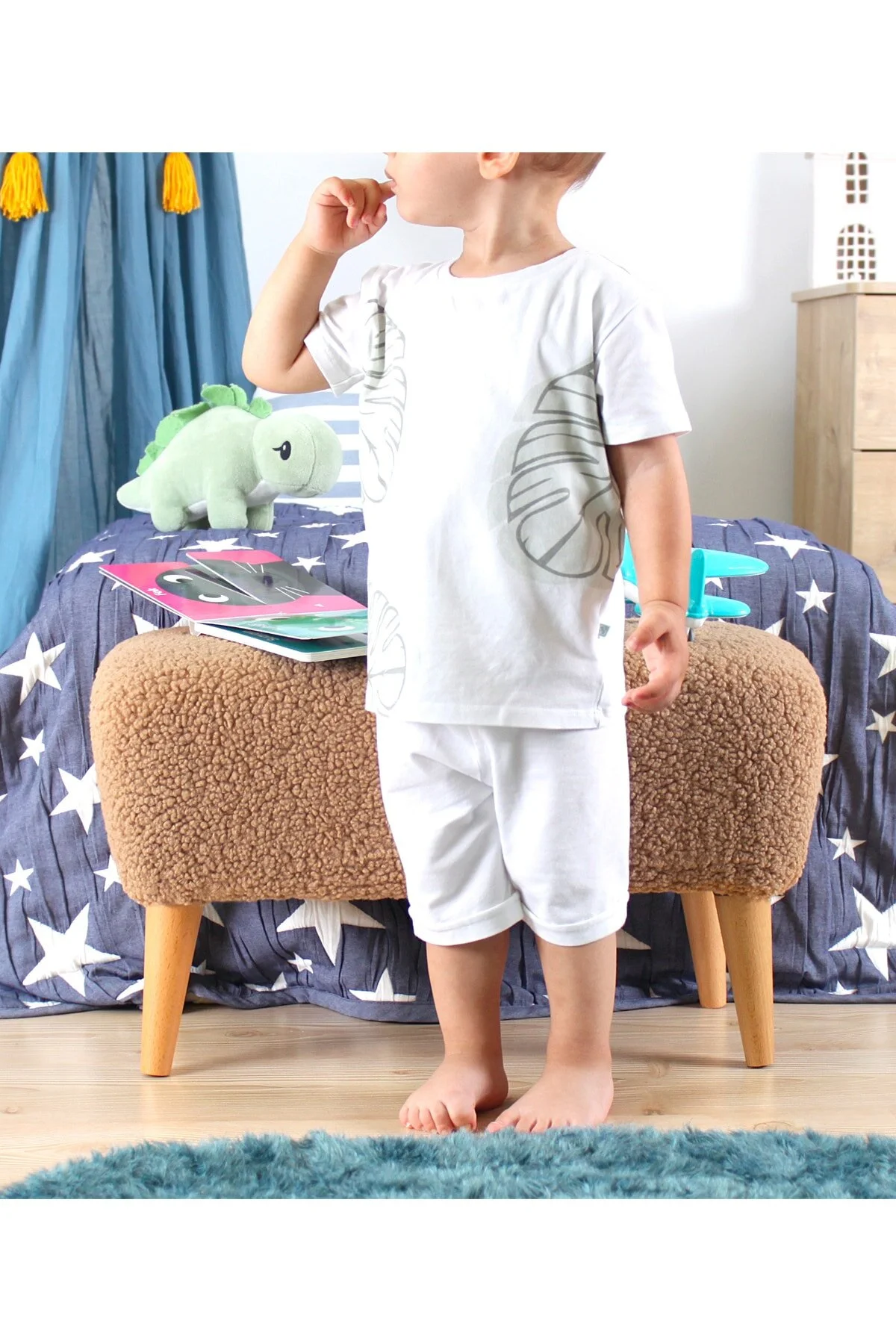 صندلی و مبل اتاق نوزاد MOOUV KIDS BENCH PUFF AHVE Lorence Home