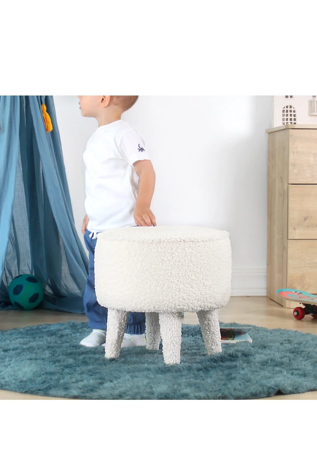 صندلی و مبل اتاق نوزاد پف بچه های YOYI سفید Lorence Home