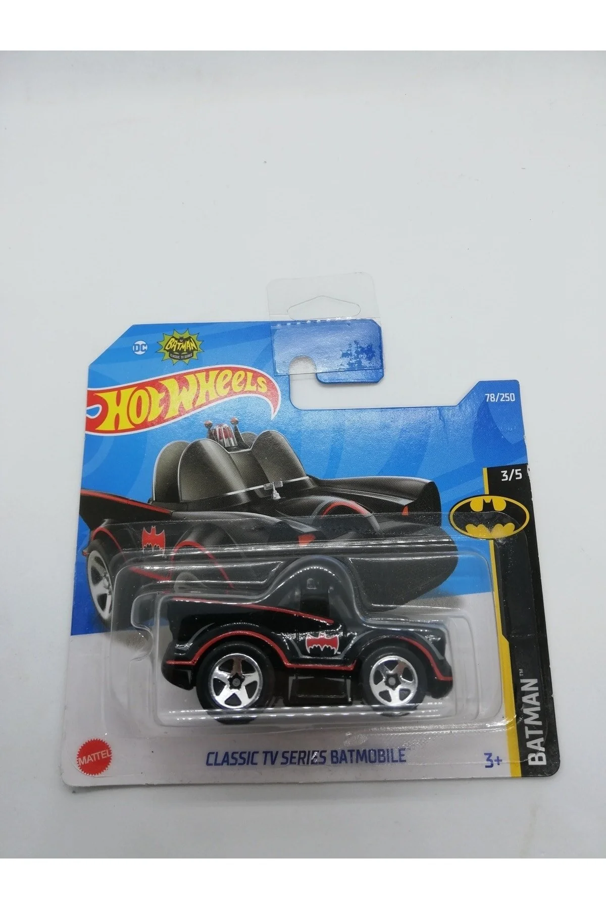 ماشین اسباب بازی سریال تلویزیونی کلاسیک BATMOBILE هات ویلز اورجینال HOT WHEELS