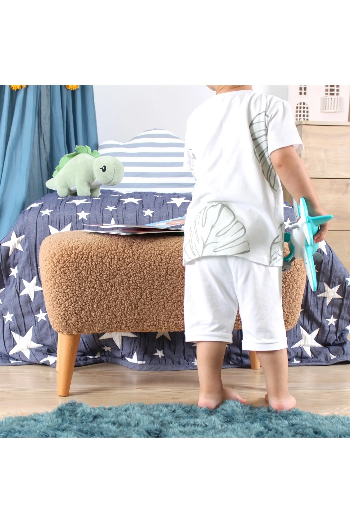 صندلی و مبل اتاق نوزاد MOOUV KIDS BENCH PUFF AHVE Lorence Home