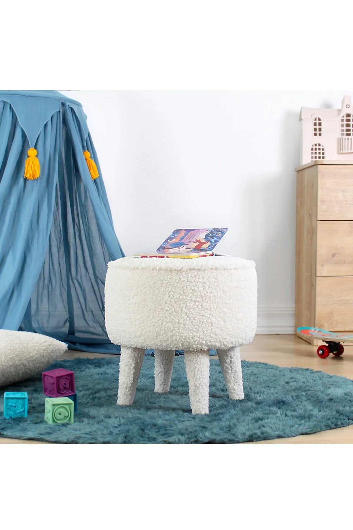 صندلی و مبل اتاق نوزاد پف بچه های YOYI سفید Lorence Home
