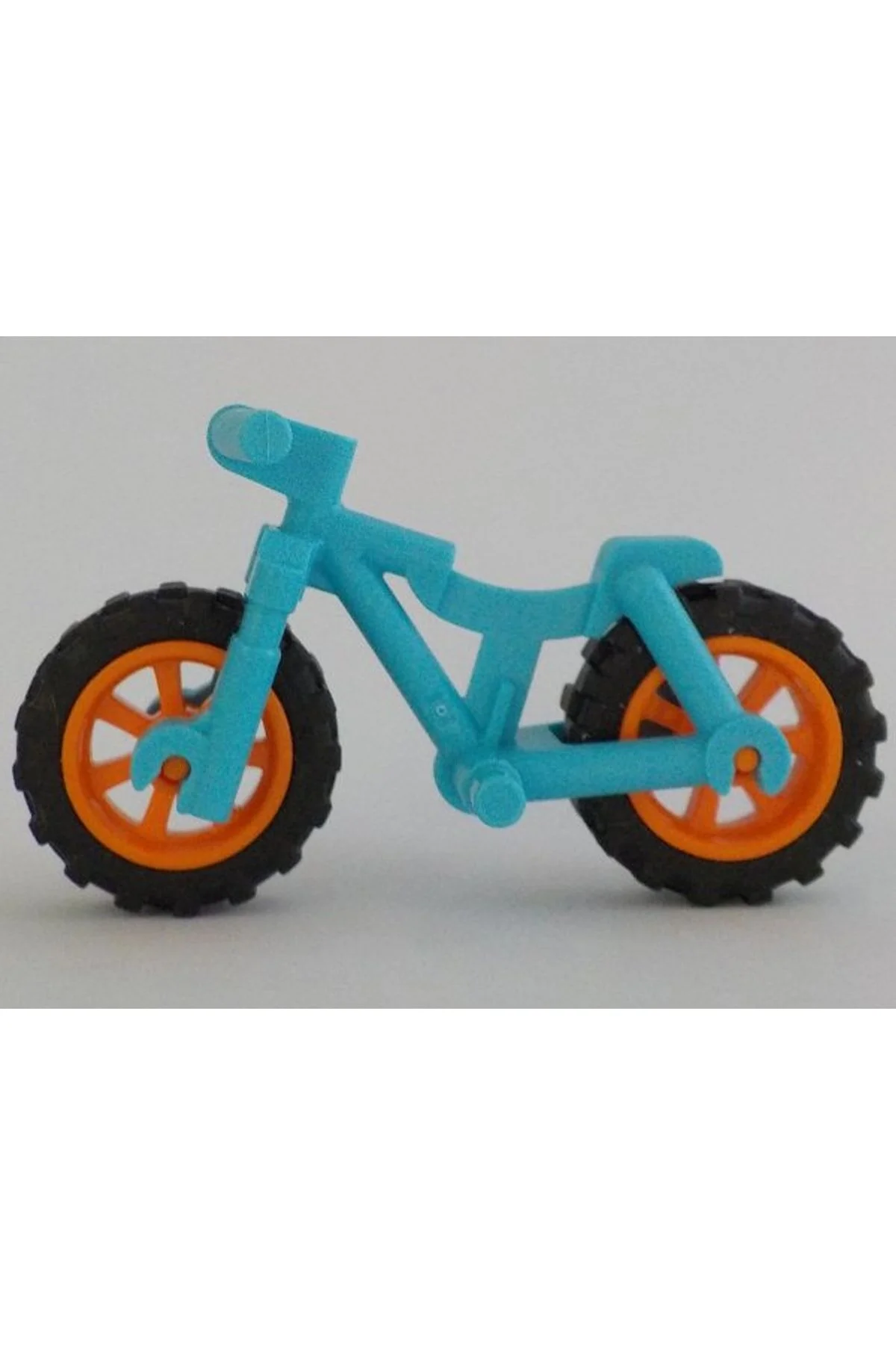 لگو و اسباب بازی های ساخت محور لوازم جانبی اصلی سفارشی MOC MINIFIGURE BICYCLE BLUE MOUNTAIN RIM نارنجی از ترکیه LEGO