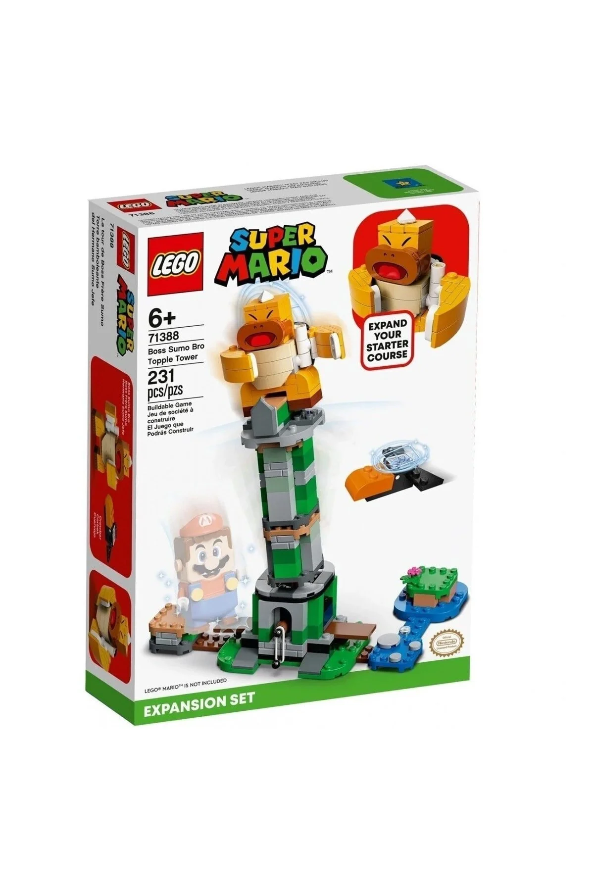 اسباب بازی های فیگور شخصیت 71388 ® SUPER MARIO ™ رئیس SUMO BRO TOWER SETERSETURE 231 قطعه +6 سن لگو LEGO