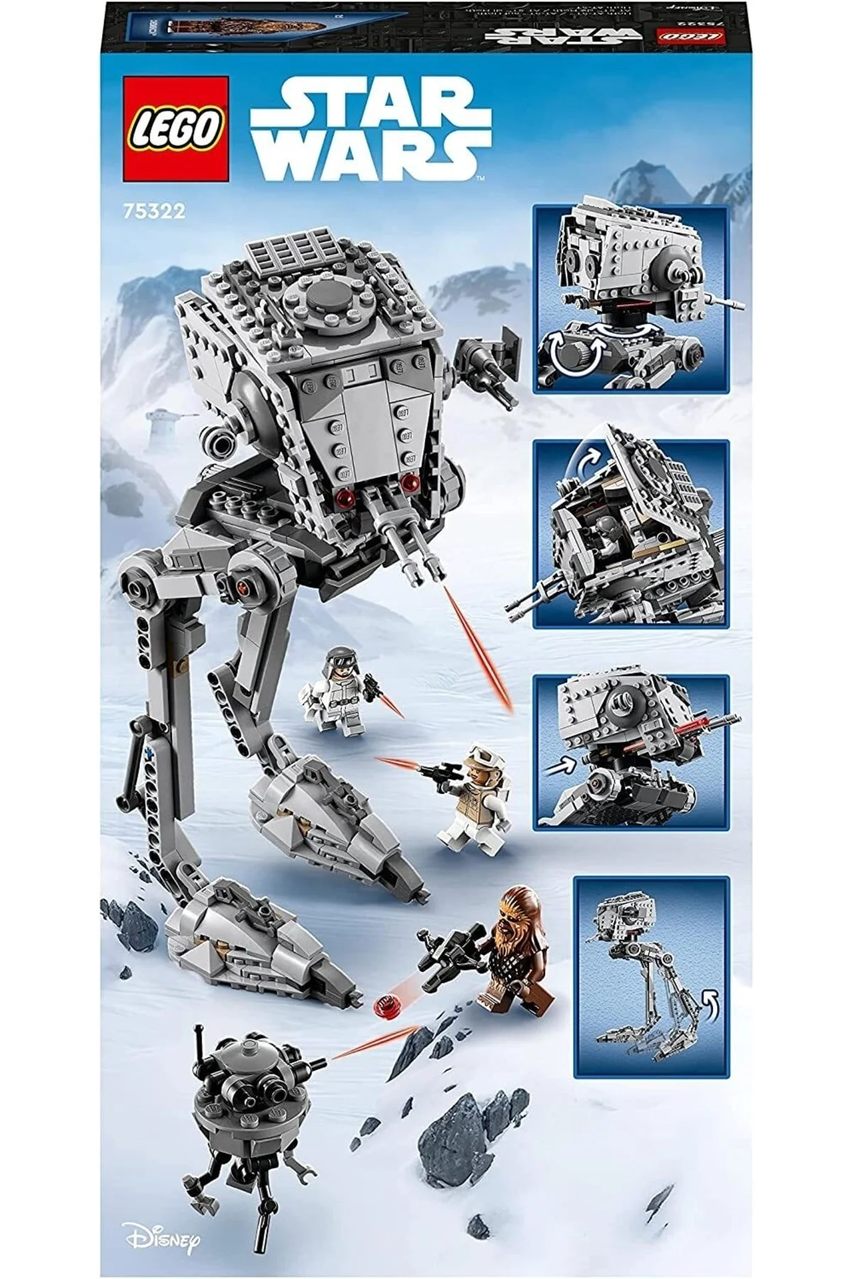 لگو و اسباب بازی های ساخت محور STAR WARS™ HOTH™ AT ST™ 75322 ست ساختمان برای کودکان 9 سال به بالا 586 قطعه از ترکیه LEGO