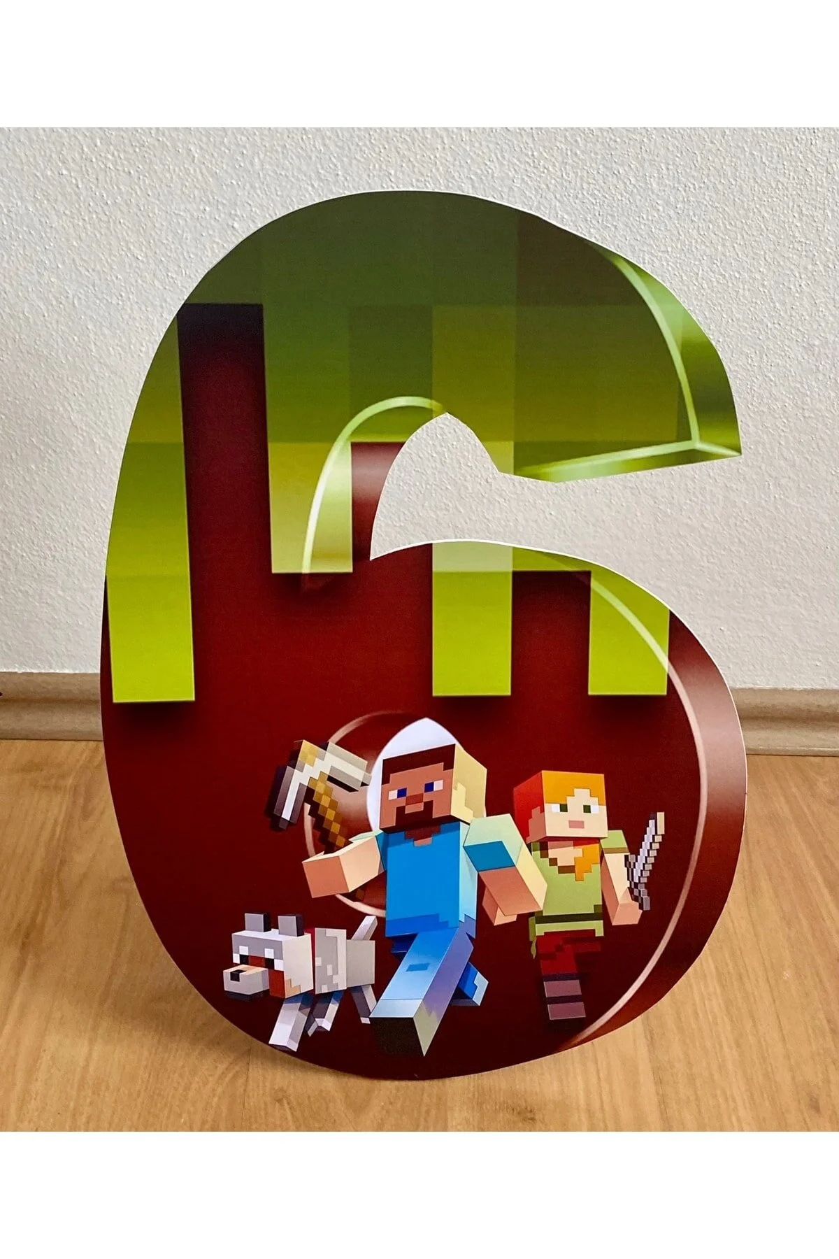 سایر لوازم مهمانی تخته پایه دسکتاپ MINECRAFT 6 . Okarttasarım
