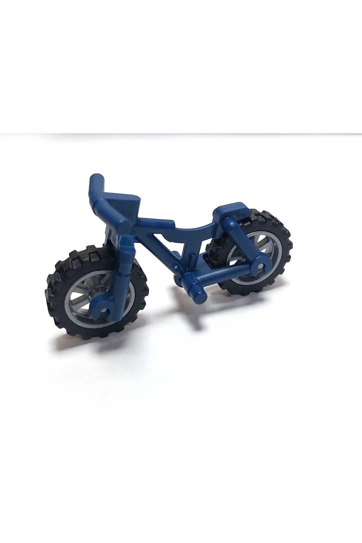 لگو لوازم جانبی اصلی MOC MIC MINIFIGURE BICYCLE NAVY BLUE MOUNTAIN BIKE RIM نقره ای اورجینال LEGO