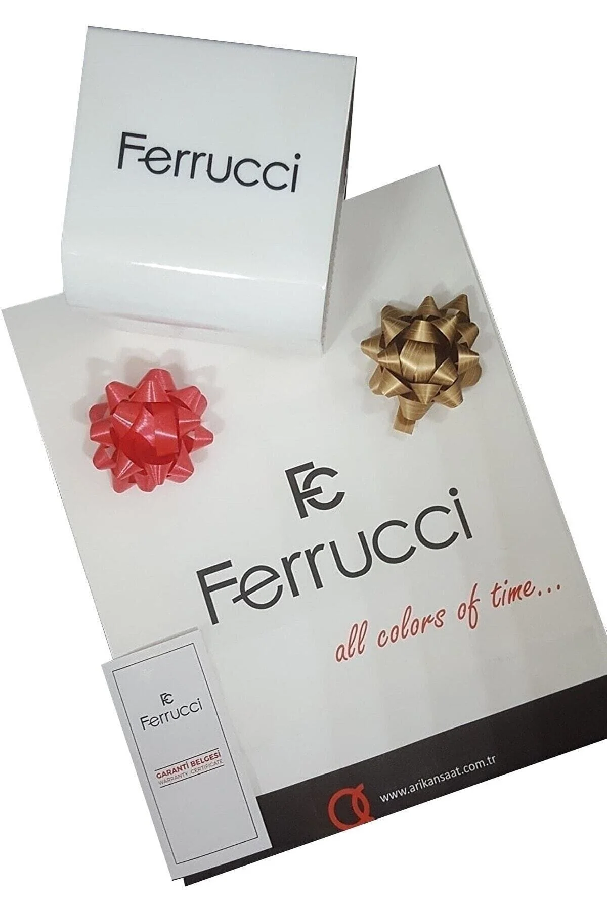 ساعت زنانه بند ناف استیل ضد آب گل رز Ferrucci