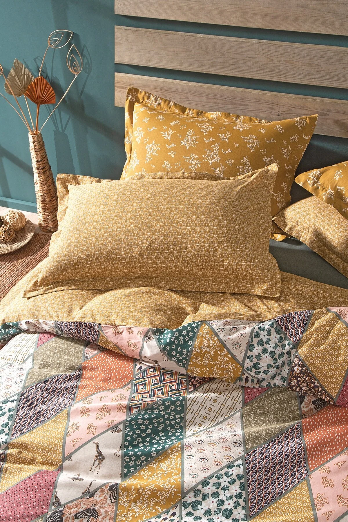 کاور لحاف دو نفره مجموعه پوشش DUVET ASTRID DOUBLE RANFORCE HARDAL Yataş