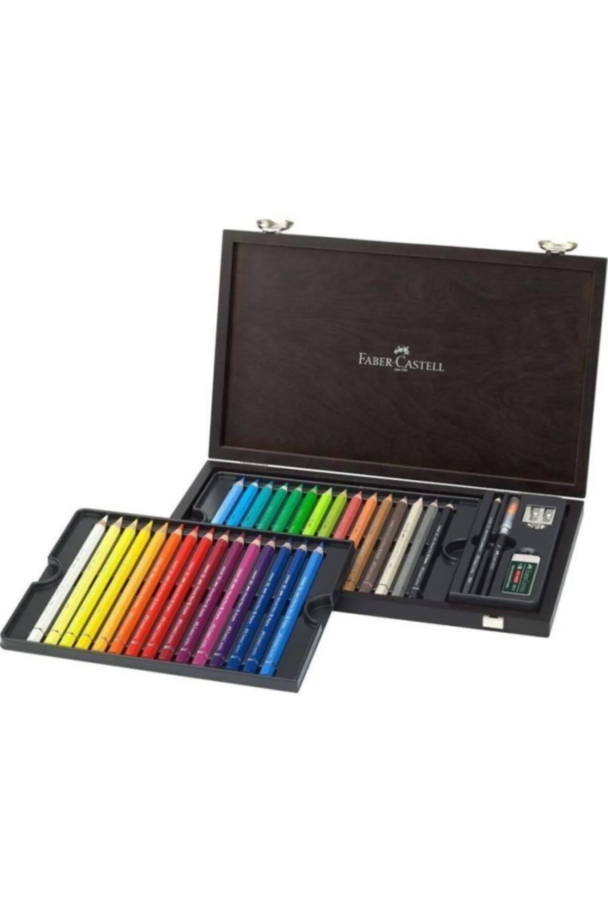 Faber Castell ست مداد رنگی آکواریل Faber-castell Albrecht Dürer Magnus در جعبه چوبی 30 رنگ 5188116900