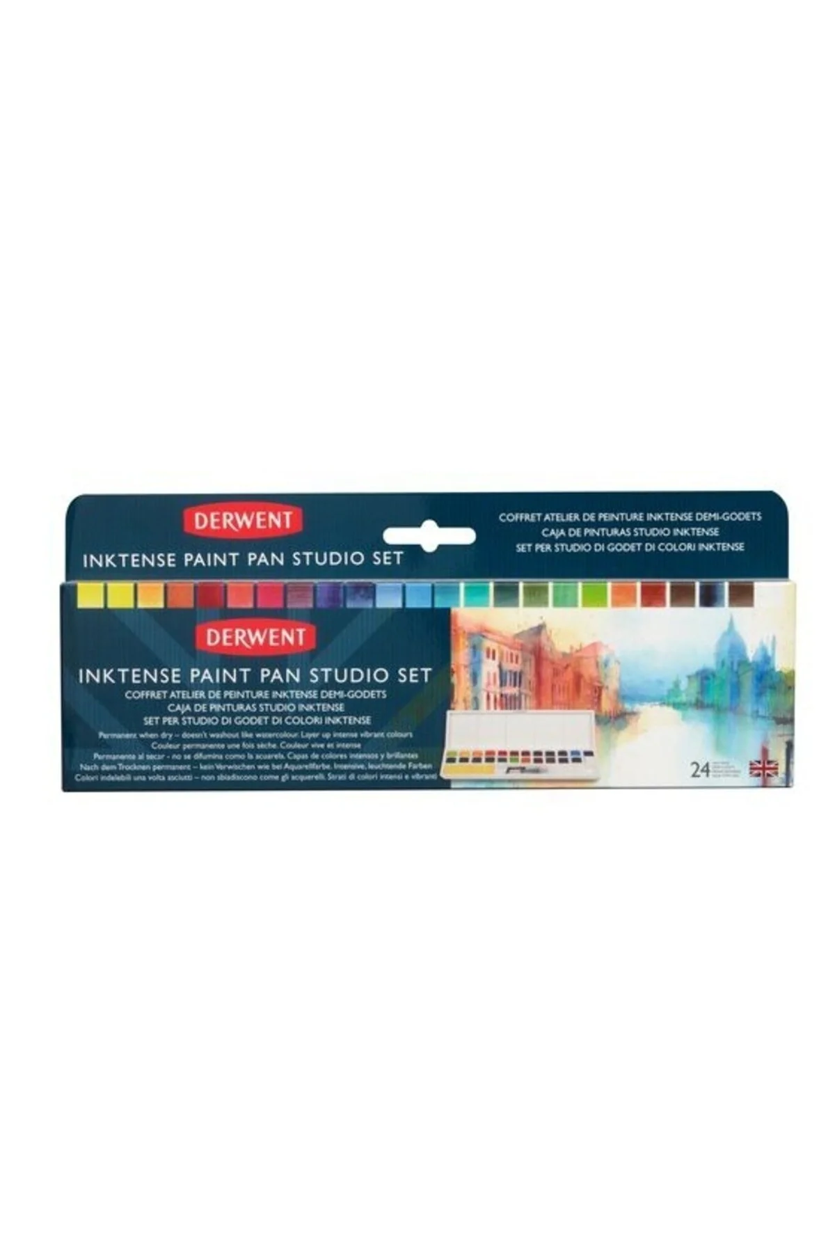 آبرنگ سفید مداد رنگی : مجموعه Inktense: 24 رنگ  Derwent