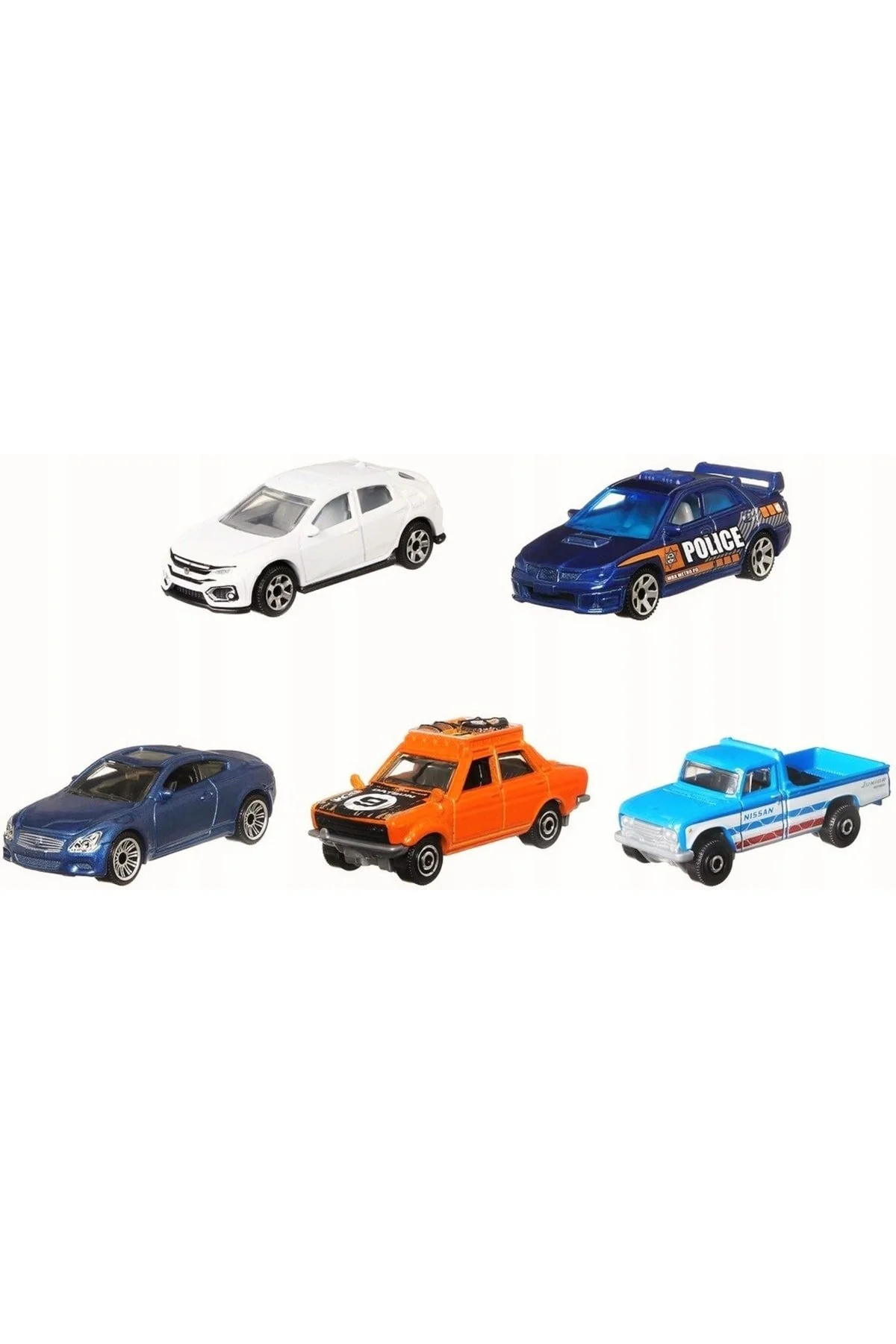 مدل خودرو MBX JAPAN TOURERS SET 5 TOYS METAL CAR DIE CAST DIECAST ست اصلی تایی هوندا سوبارو از ترکیه Matchbox