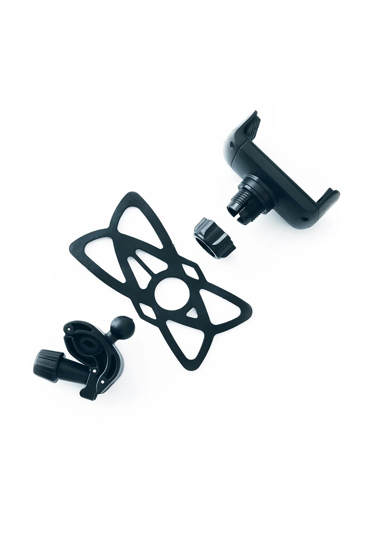 نگهدارنده تجهیزات موتورسیکلت برقی Vespa سازگار با آینه تلفن سیاه و سفید پاورتچ  Powertec