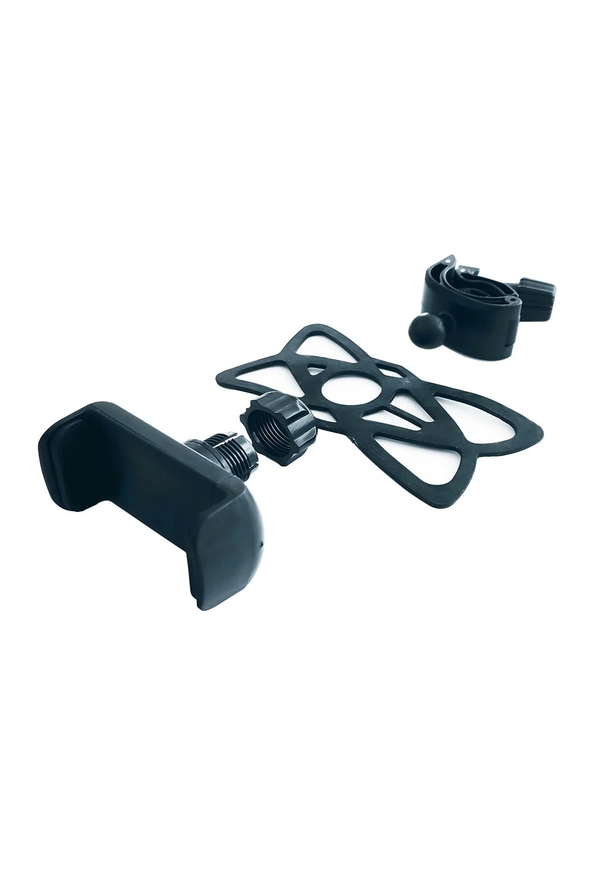 نگهدارنده تجهیزات موتورسیکلت برقی Vespa سازگار با آینه تلفن سیاه و سفید پاورتچ  Powertec