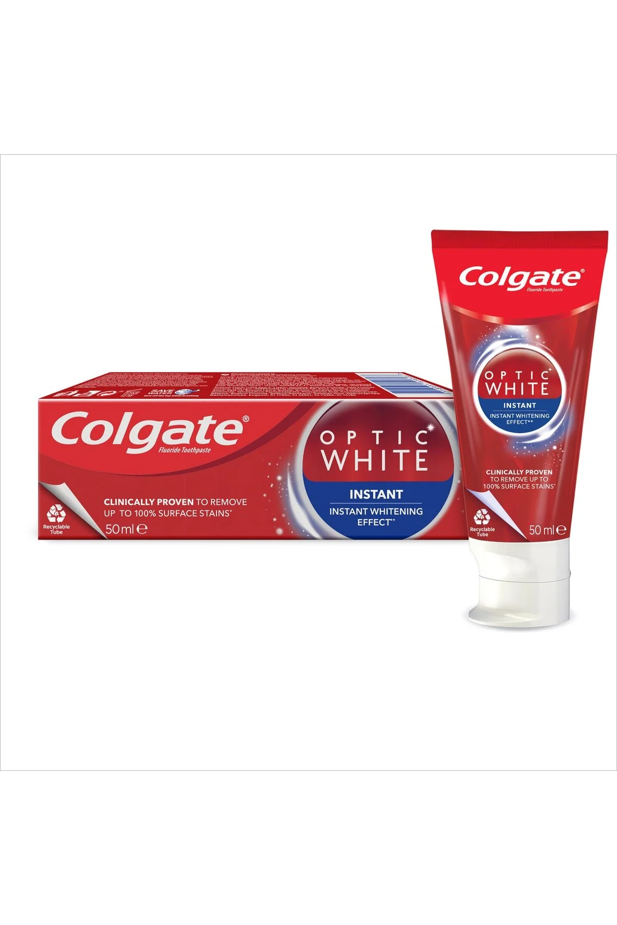 خمیر دندان سفیدکننده فوری 50 میلی لیتر مناسب برای استفاده روزانه کلگیت Colgate