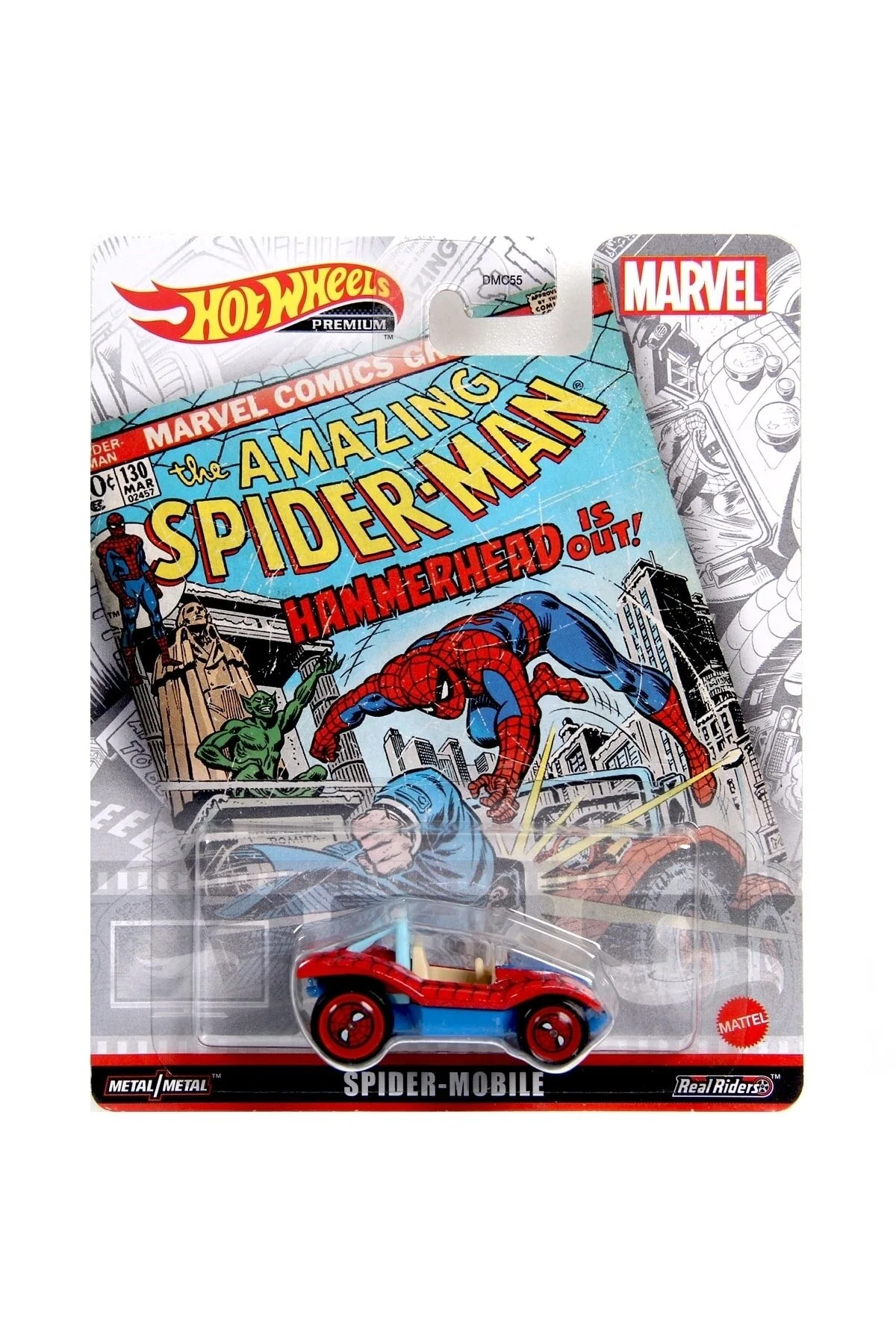 مدل خودرو ماشین های پرمیوم اسپایدرمن شگفت انگیز اسپایدر موبایل اورجینال HOT WHEELS