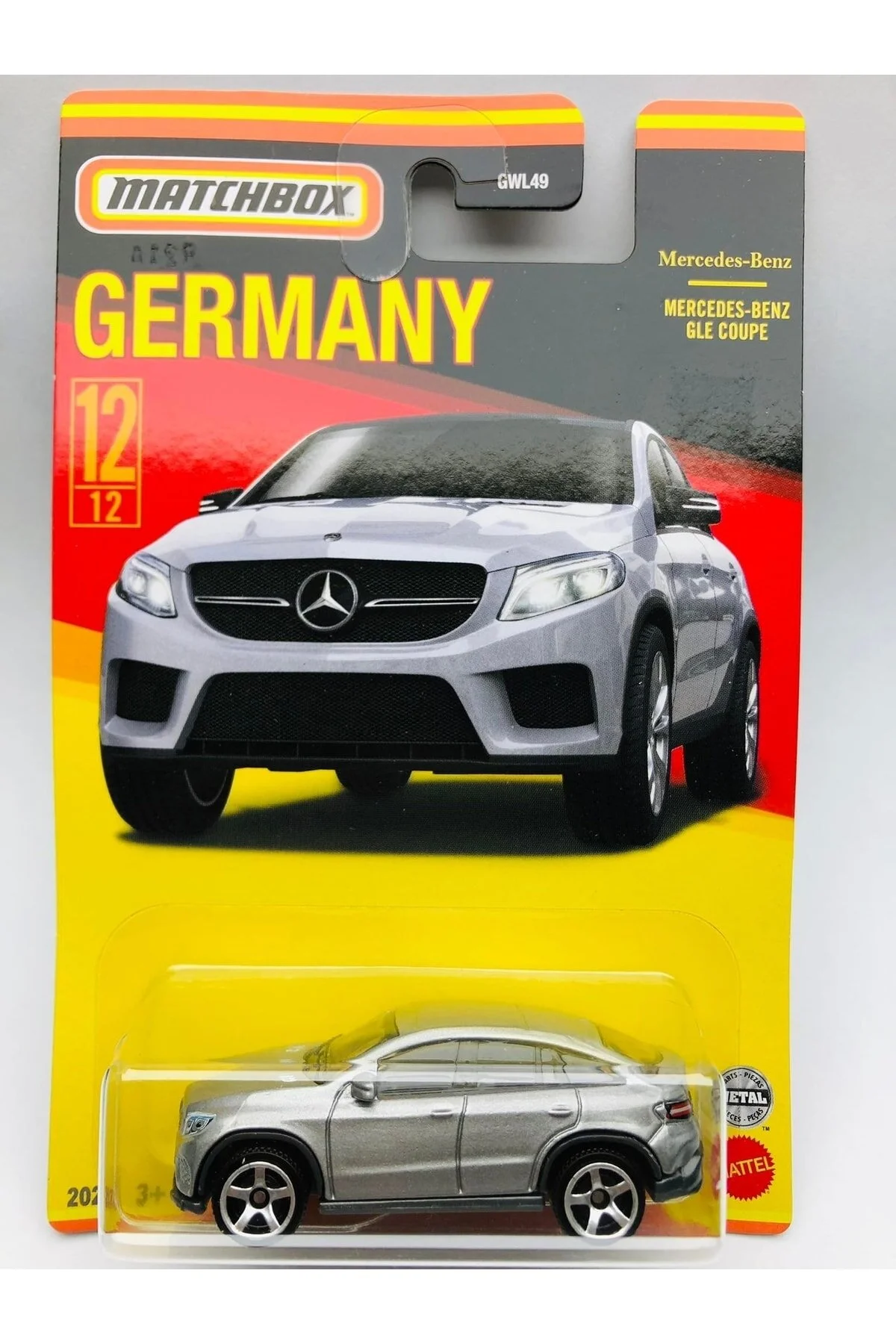 ماشین اسباب بازی مرسدس بنز Gle کوپه آلمان سری 1:64 Scale Hotwheels برند 12 Matchbox