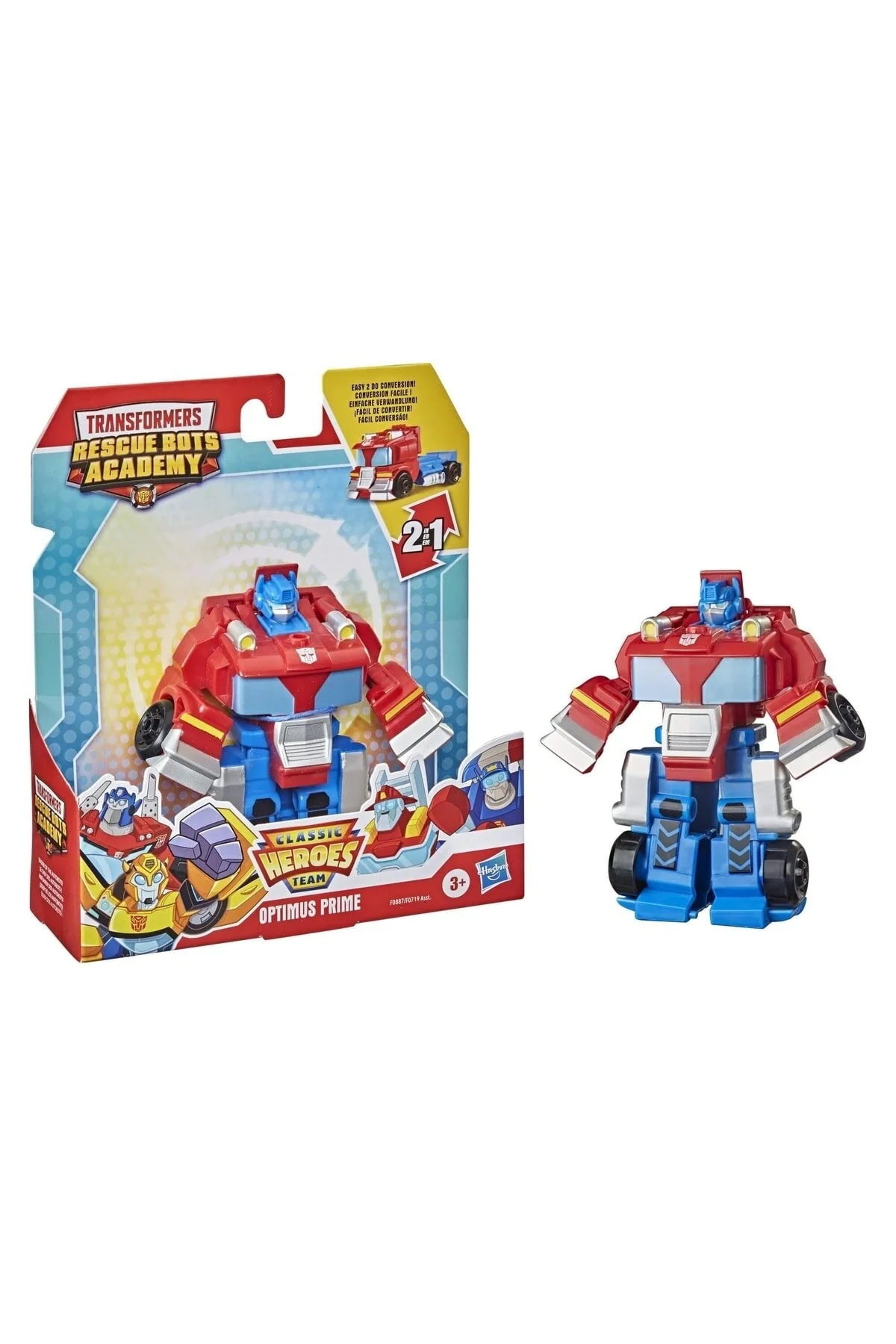 اسباب بازی های فیگور شخصیت TRAR HEROES TEAM RESCAN AST OPTIMUS PRIME F0887 transformers