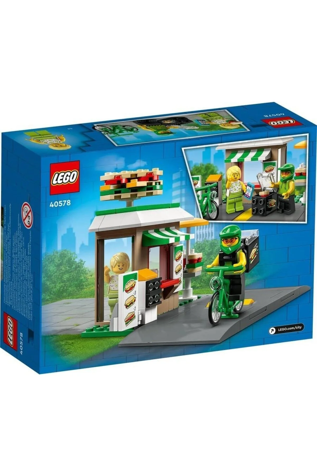 لگو و اسباب بازی های ساخت محور ساندویچ فروشی سیتی 40578 از ترکیه LEGO