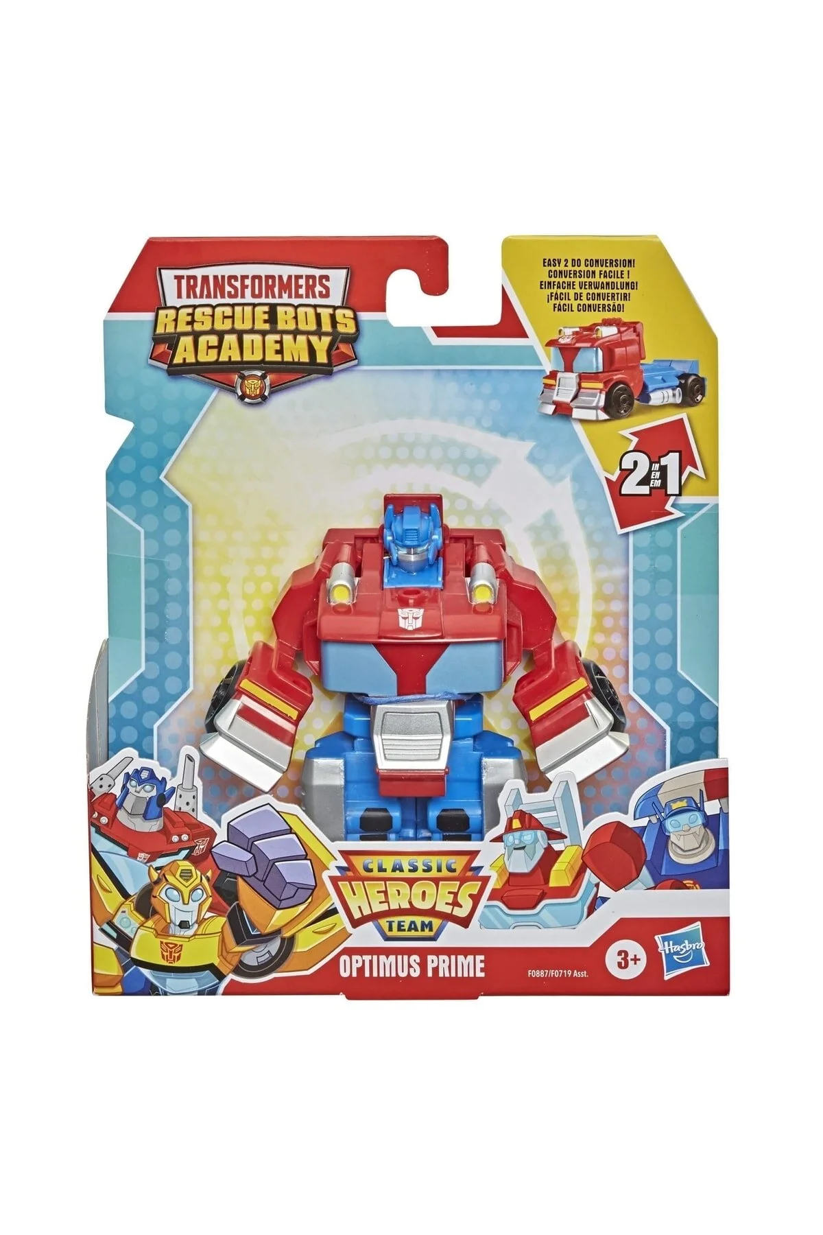 اسباب بازی های فیگور شخصیت TRAR HEROES TEAM RESCAN AST OPTIMUS PRIME F0887 transformers